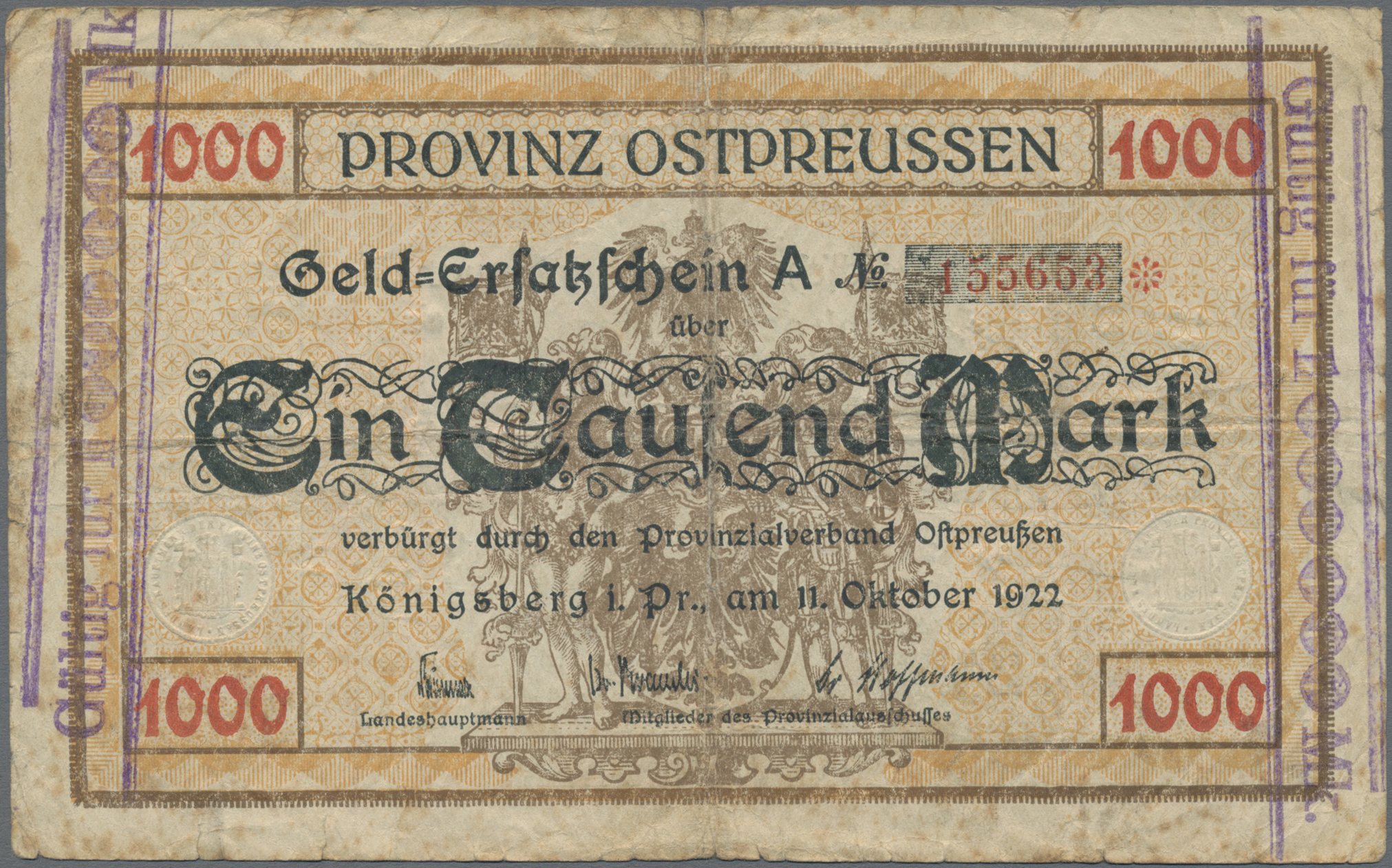 Lot 14817 - Deutschland - Länderscheine | Banknoten - Auktionshaus Christoph Gärtner GmbH & Co. KG 53rd AUCTION - Day 6 Coins & Banknotes Lot 14817 - Deutschland - Länderscheine | Banknoten - Auktionshaus Christoph Gärtner GmbH & Co. KG 53rd AUCTION - Day 6 Coins & Banknotes