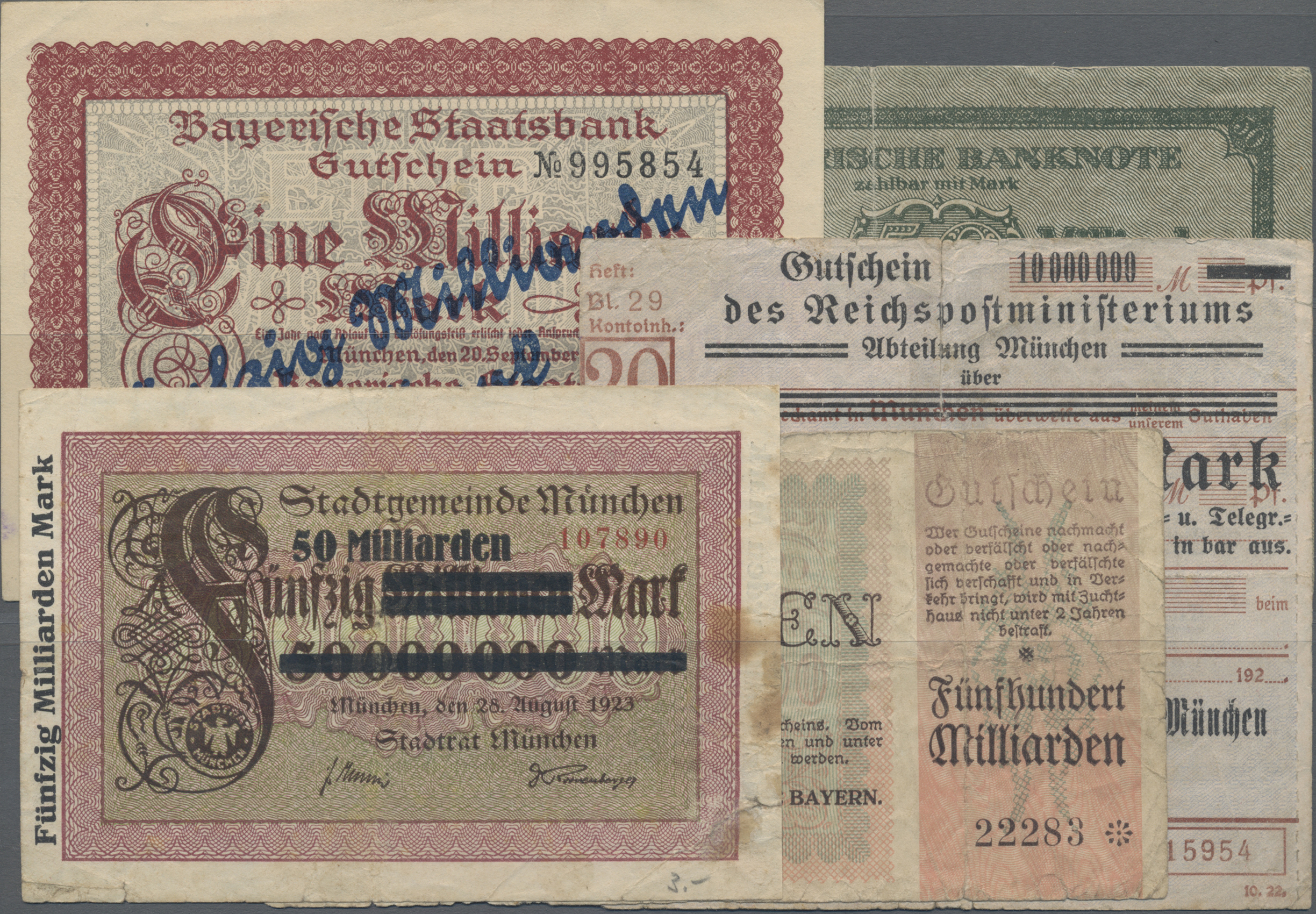 Lot 14814 - Deutschland - Länderscheine | Banknoten - Auktionshaus Christoph Gärtner GmbH & Co. KG 53rd AUCTION - Day 6 Coins & Banknotes Lot 14814 - Deutschland - Länderscheine | Banknoten - Auktionshaus Christoph Gärtner GmbH & Co. KG 53rd AUCTION - Day 6 Coins & Banknotes