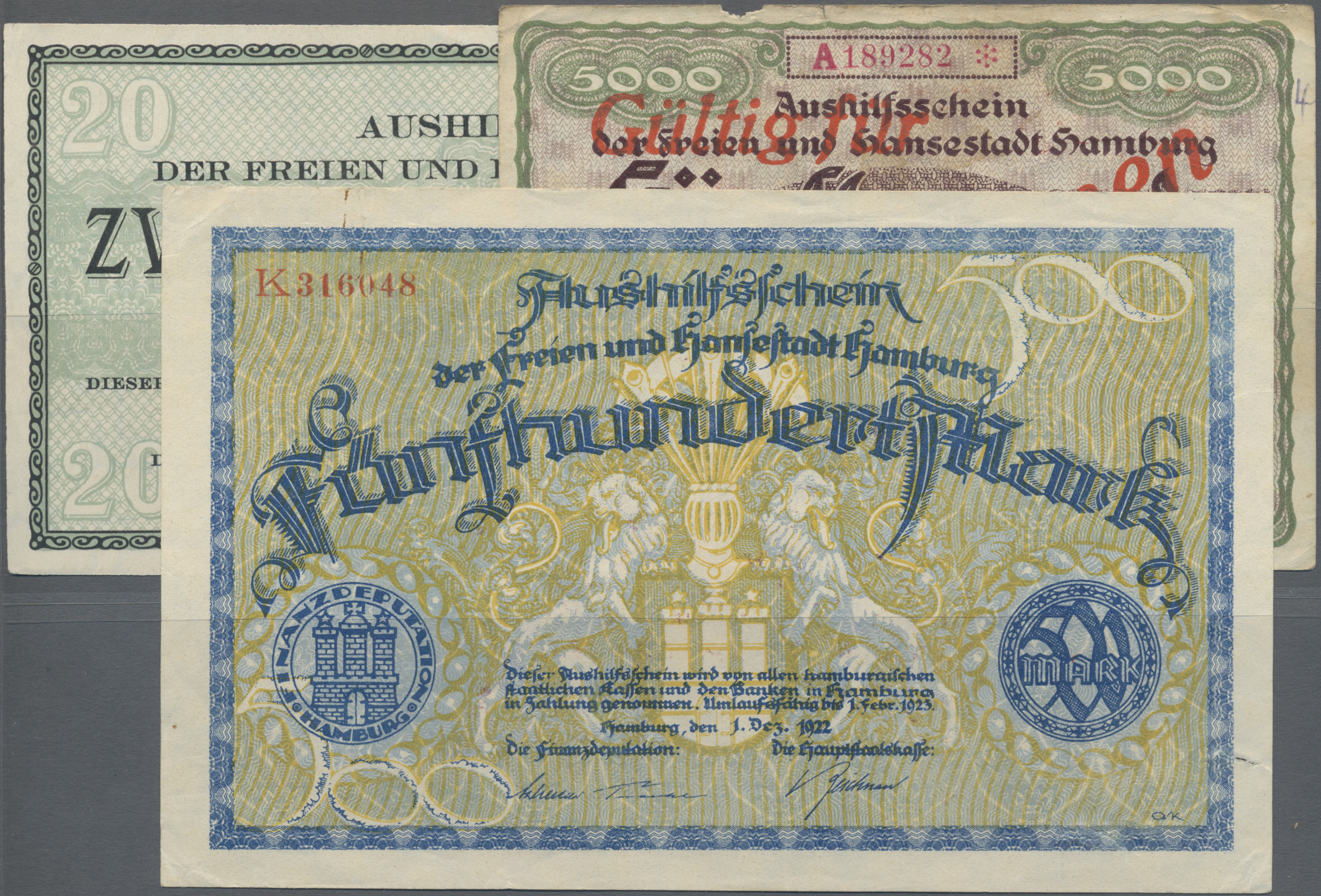 Lot 14815 - Deutschland - Länderscheine | Banknoten - Auktionshaus Christoph Gärtner GmbH & Co. KG 53rd AUCTION - Day 6 Coins/Banknotes Lot 14815 - Deutschland - Länderscheine | Banknoten - Auktionshaus Christoph Gärtner GmbH & Co. KG 53rd AUCTION - Day 6 Coins/Banknotes