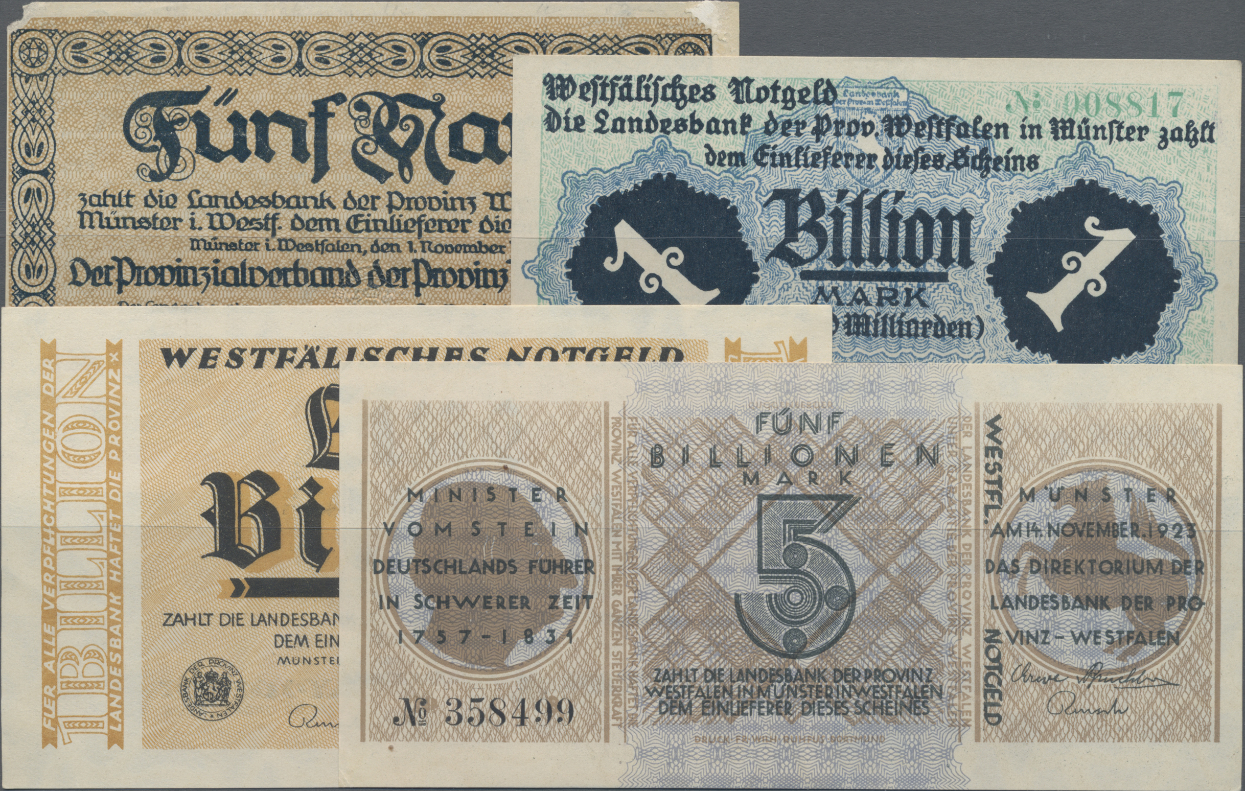Lot 14821 - Deutschland - Länderscheine | Banknoten - Auktionshaus Christoph Gärtner GmbH & Co. KG 53rd AUCTION - Day 6 Coins & Banknotes Lot 14821 - Deutschland - Länderscheine | Banknoten - Auktionshaus Christoph Gärtner GmbH & Co. KG 53rd AUCTION - Day 6 Coins & Banknotes