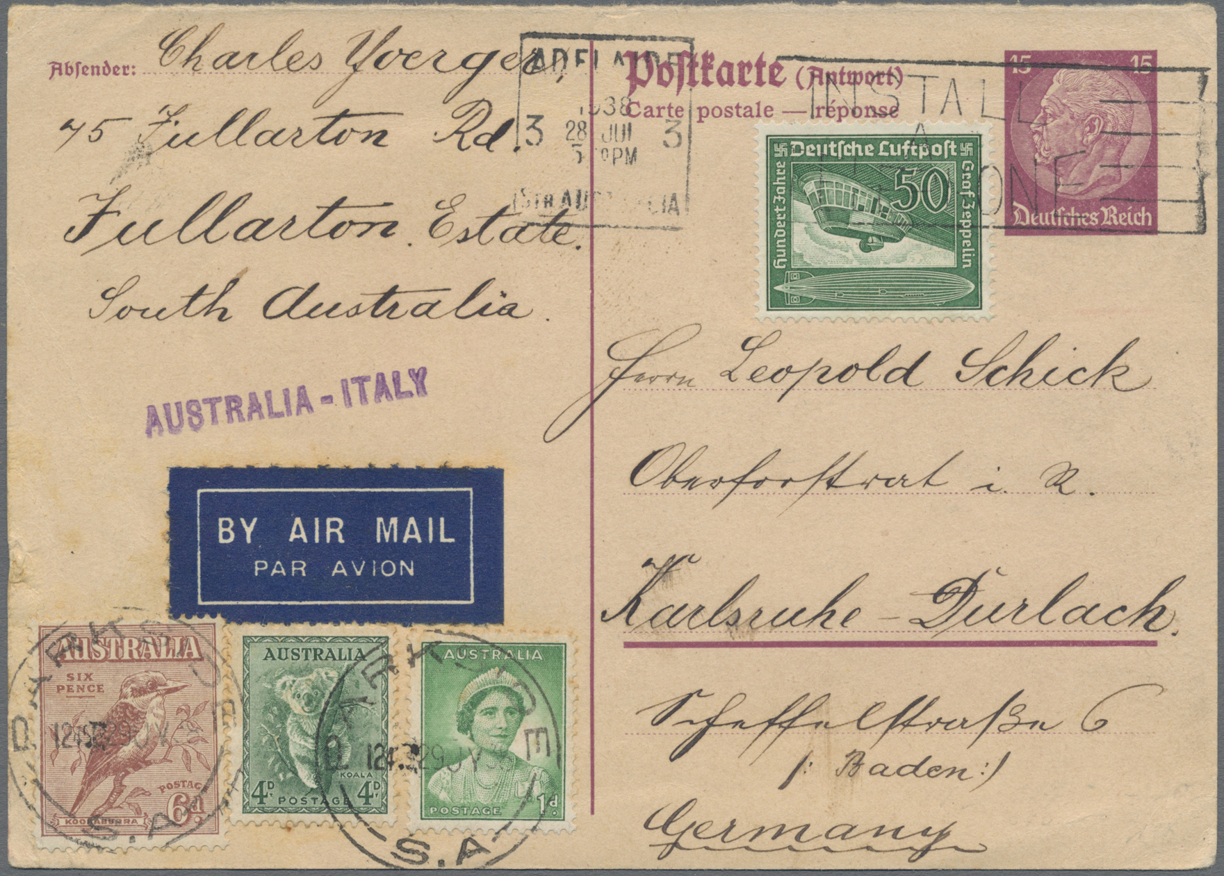Lot 02874 - Australien - Besonderheiten  -  Auktionshaus Christoph Gärtner GmbH & Co. KG 57th AUCTION - Day 2