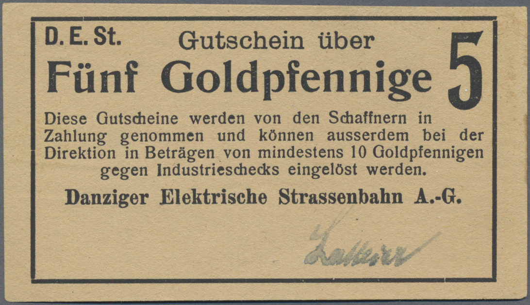 Lot 14554 - Deutschland - Nebengebiete Deutsches Reich | Banknoten  -  Auktionshaus Christoph Gärtner GmbH & Co. KG 53rd AUCTION - Day 6 Coins & Banknotes