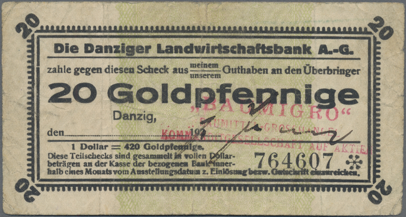 Lot 14553 - Deutschland - Nebengebiete Deutsches Reich | Banknoten  -  Auktionshaus Christoph Gärtner GmbH & Co. KG 53rd AUCTION - Day 6 Coins & Banknotes