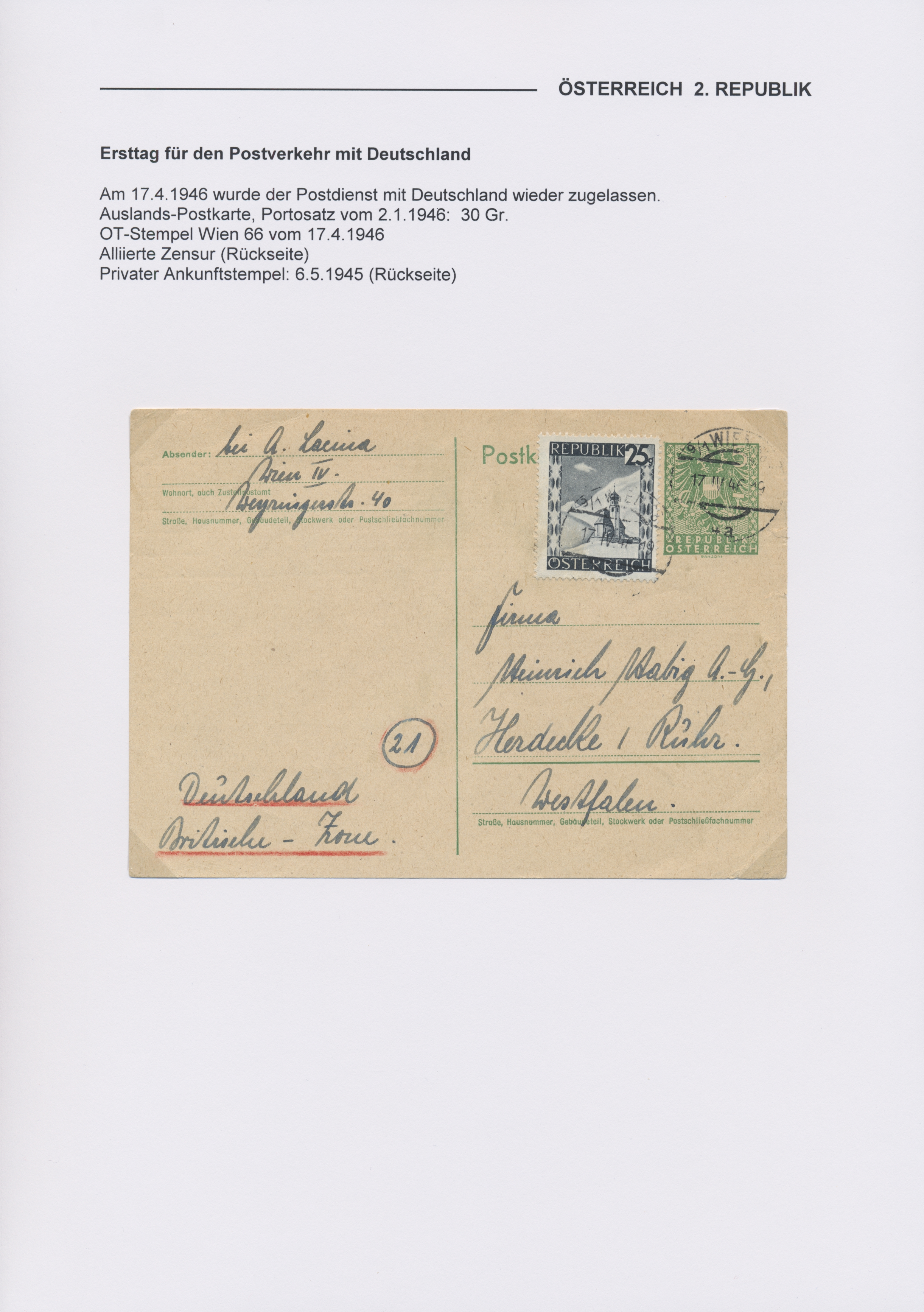 Stamp Auction Osterreich Sale 44 Collections Overseas Europe Lot