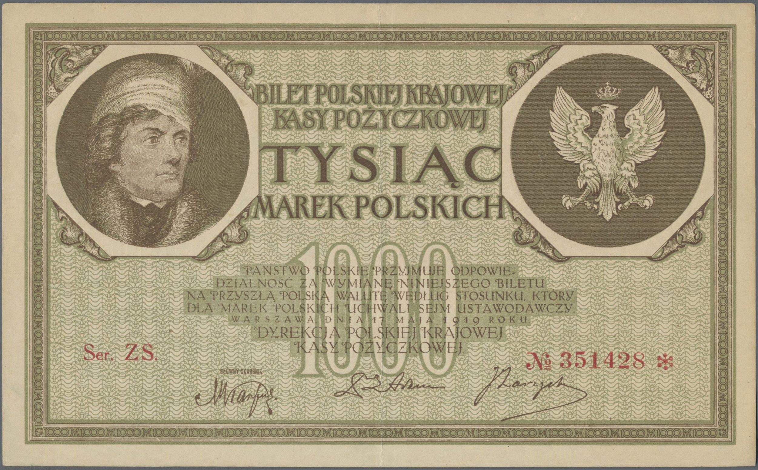 Lot 14242 - Poland / Polen | Banknoten - Auktionshaus Christoph Gärtner GmbH & Co. KG 53rd AUCTION - Day 6 Coins & Banknotes Lot 14242 - Poland / Polen | Banknoten - Auktionshaus Christoph Gärtner GmbH & Co. KG 53rd AUCTION - Day 6 Coins & Banknotes