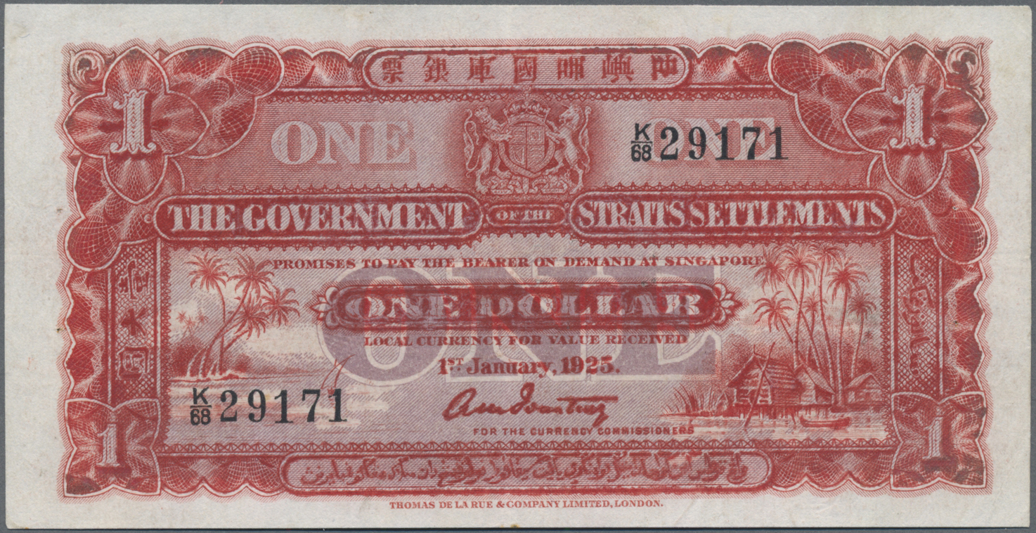 Lot 14307 - Straits Settlements | Banknoten - Auktionshaus Christoph Gärtner GmbH & Co. KG 53rd AUCTION - Day 6 Coins & Banknotes Lot 14307 - Straits Settlements | Banknoten - Auktionshaus Christoph Gärtner GmbH & Co. KG 53rd AUCTION - Day 6 Coins & Banknotes
