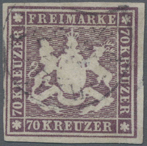 Lot 04891 - Württemberg - Marken und Briefe - Auktionshaus Christoph Gärtner GmbH & Co. KG 57th AUCTION - Day 3 Lot 04891 - Württemberg - Marken und Briefe - Auktionshaus Christoph Gärtner GmbH & Co. KG 57th AUCTION - Day 3