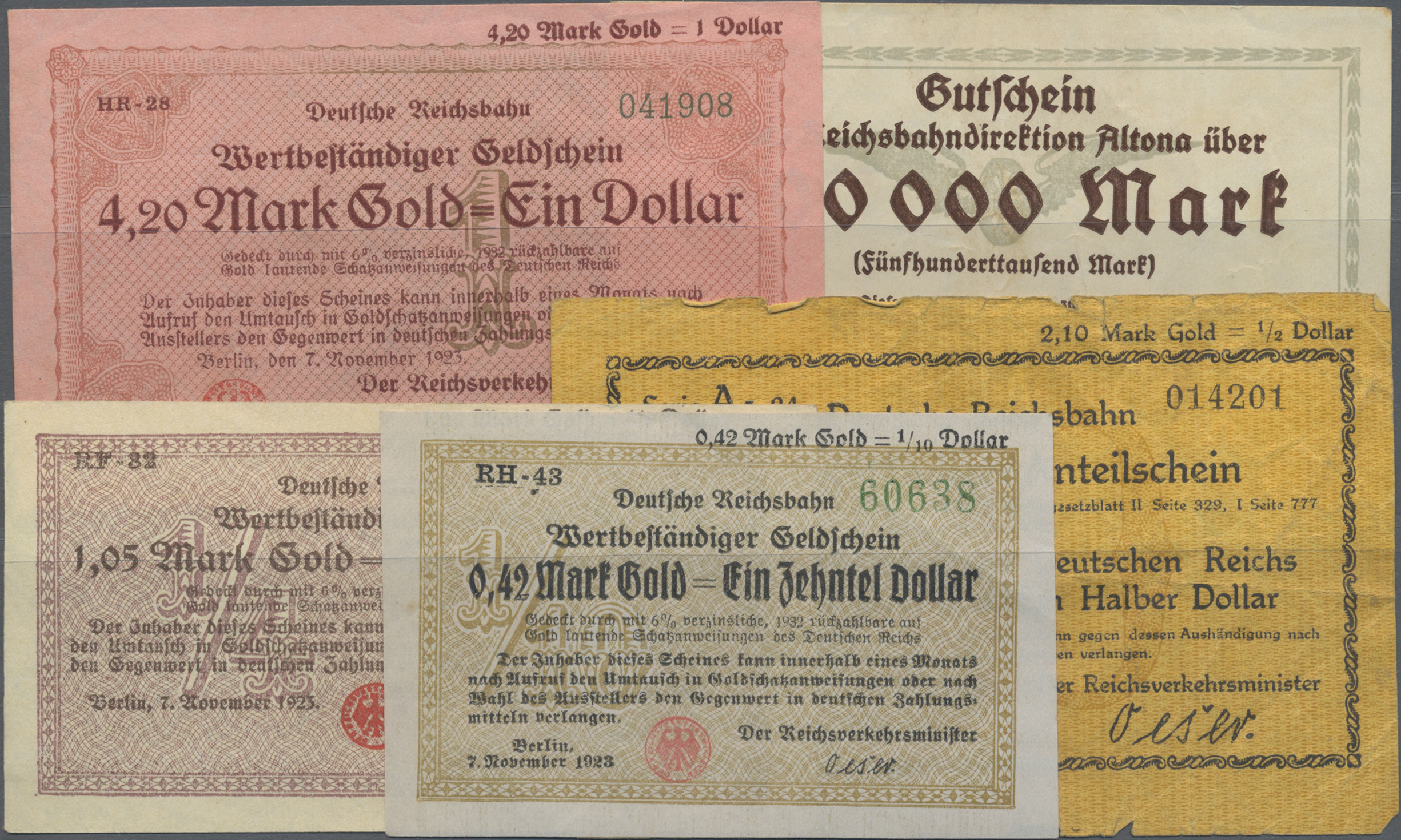 Lot 14824 - Deutschland - Reichsbahn / Reichspost | Banknoten - Auktionshaus Christoph Gärtner GmbH & Co. KG 53rd AUCTION - Day 6 Coins & Banknotes Lot 14824 - Deutschland - Reichsbahn / Reichspost | Banknoten - Auktionshaus Christoph Gärtner GmbH & Co. KG 53rd AUCTION - Day 6 Coins & Banknotes