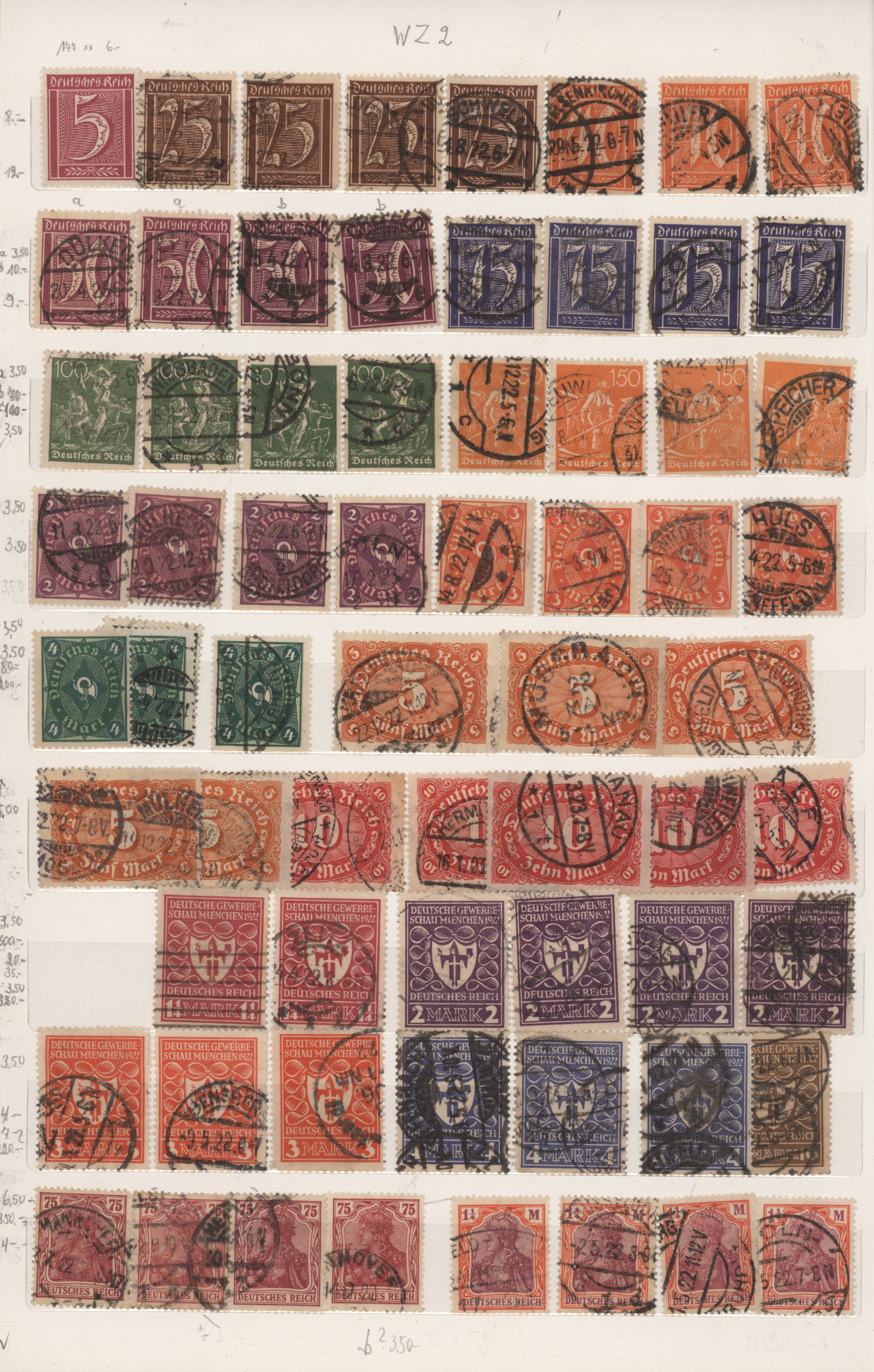 Lot 10634 - Deutsches Reich - Inflation  -  Auktionshaus Christoph Gärtner GmbH & Co. KG 57th AUCTION - Day 5