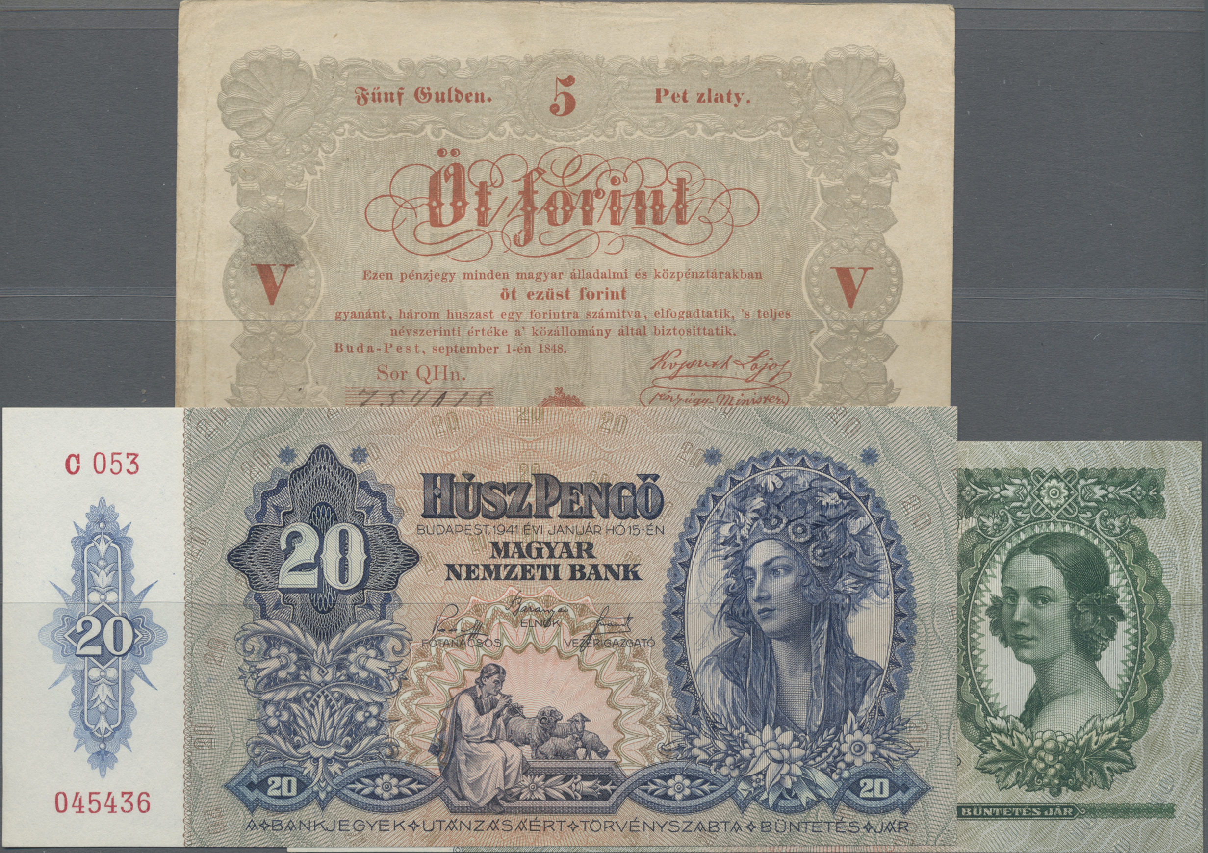 Lot 14425 - Hungary / Ungarn | Banknoten - Auktionshaus Christoph Gärtner GmbH & Co. KG 53rd AUCTION - Day 6 Coins & Banknotes Lot 14425 - Hungary / Ungarn | Banknoten - Auktionshaus Christoph Gärtner GmbH & Co. KG 53rd AUCTION - Day 6 Coins & Banknotes