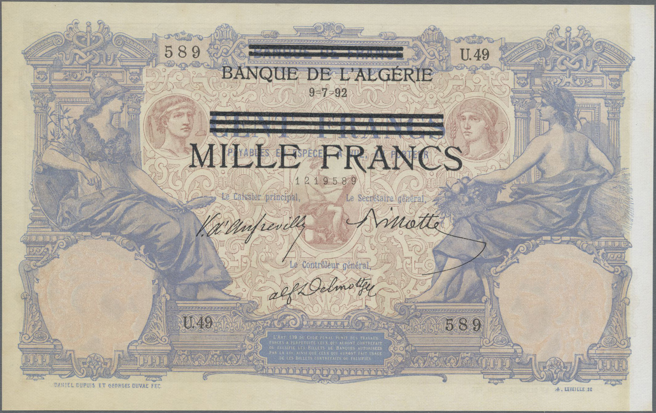 Lot 14328 - Tunisia / Tunisien | Banknoten  -  Auktionshaus Christoph Gärtner GmbH & Co. KG 53rd AUCTION - Day 6 Coins & Banknotes