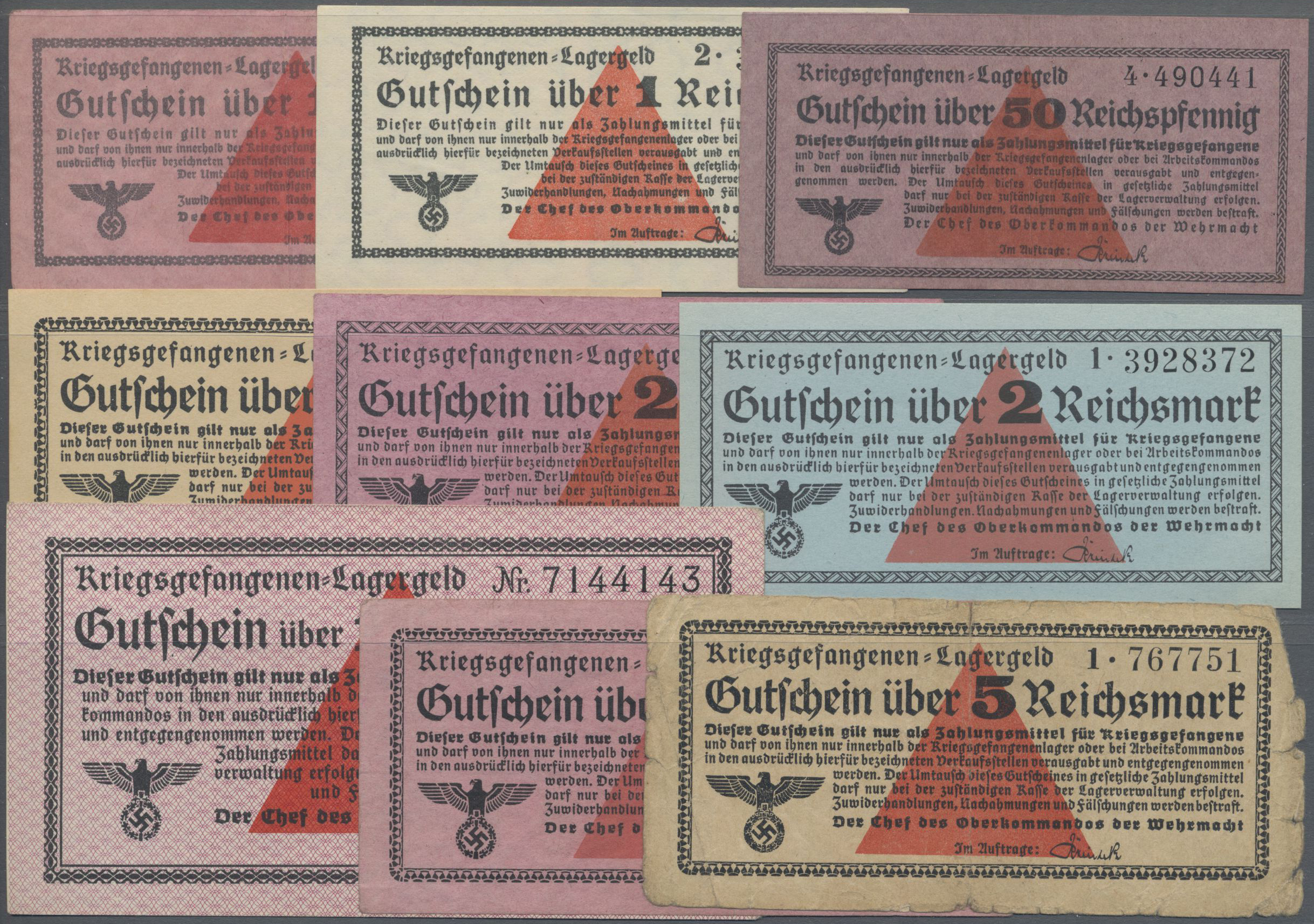 Lot 14607 - Deutschland - Konzentrations- und Kriegsgefangenenlager | Banknoten - Auktionshaus Christoph Gärtner GmbH & Co. KG 53rd AUCTION - Day 6 Coins & Banknotes Lot 14607 - Deutschland - Konzentrations- und Kriegsgefangenenlager | Banknoten - Auktionshaus Christoph Gärtner GmbH & Co. KG 53rd AUCTION - Day 6 Coins & Banknotes