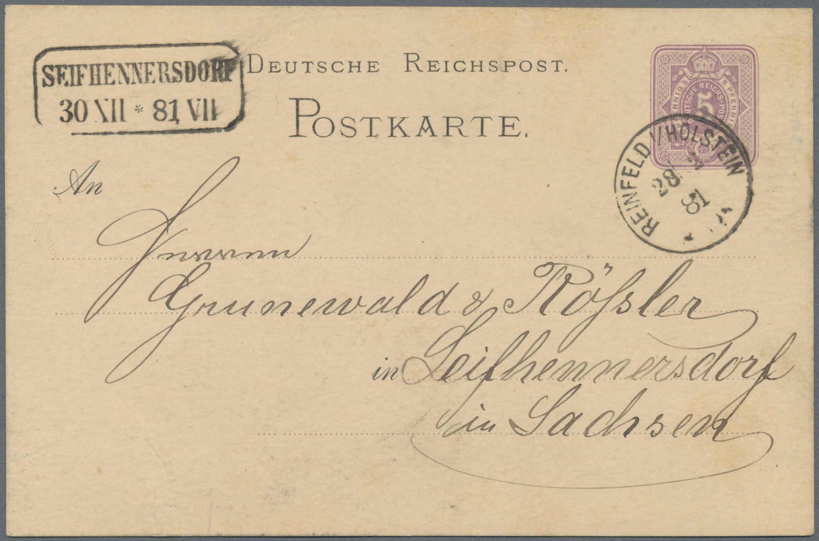 Stamp Auction Schleswig Holstein Ortsstempel Nd Auction Day