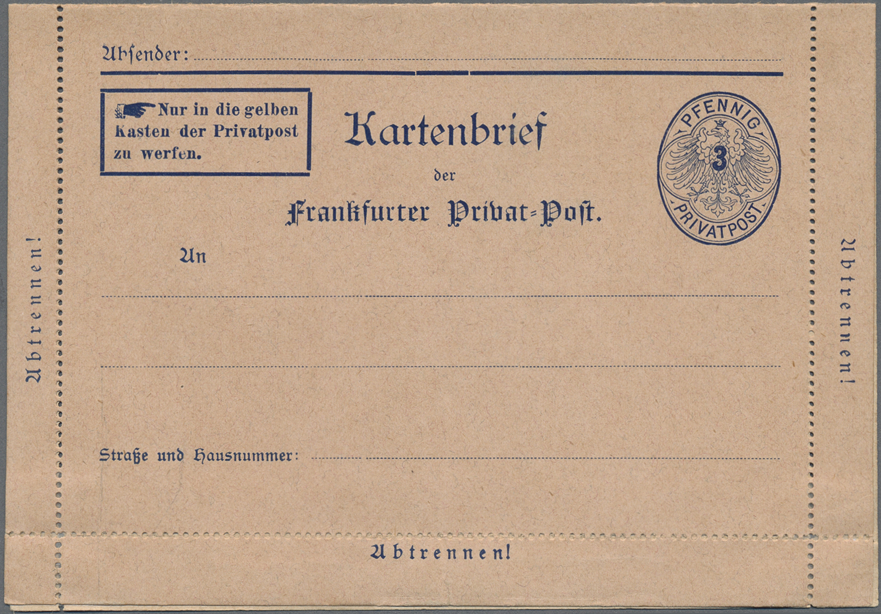 Lot 10306 - Deutsches Reich - Privatpost (Stadtpost) - Auktionshaus Christoph Gärtner GmbH & Co. KG 58th AUCTION - Day 3 Lot 10306 - Deutsches Reich - Privatpost (Stadtpost) - Auktionshaus Christoph Gärtner GmbH & Co. KG 58th AUCTION - Day 3