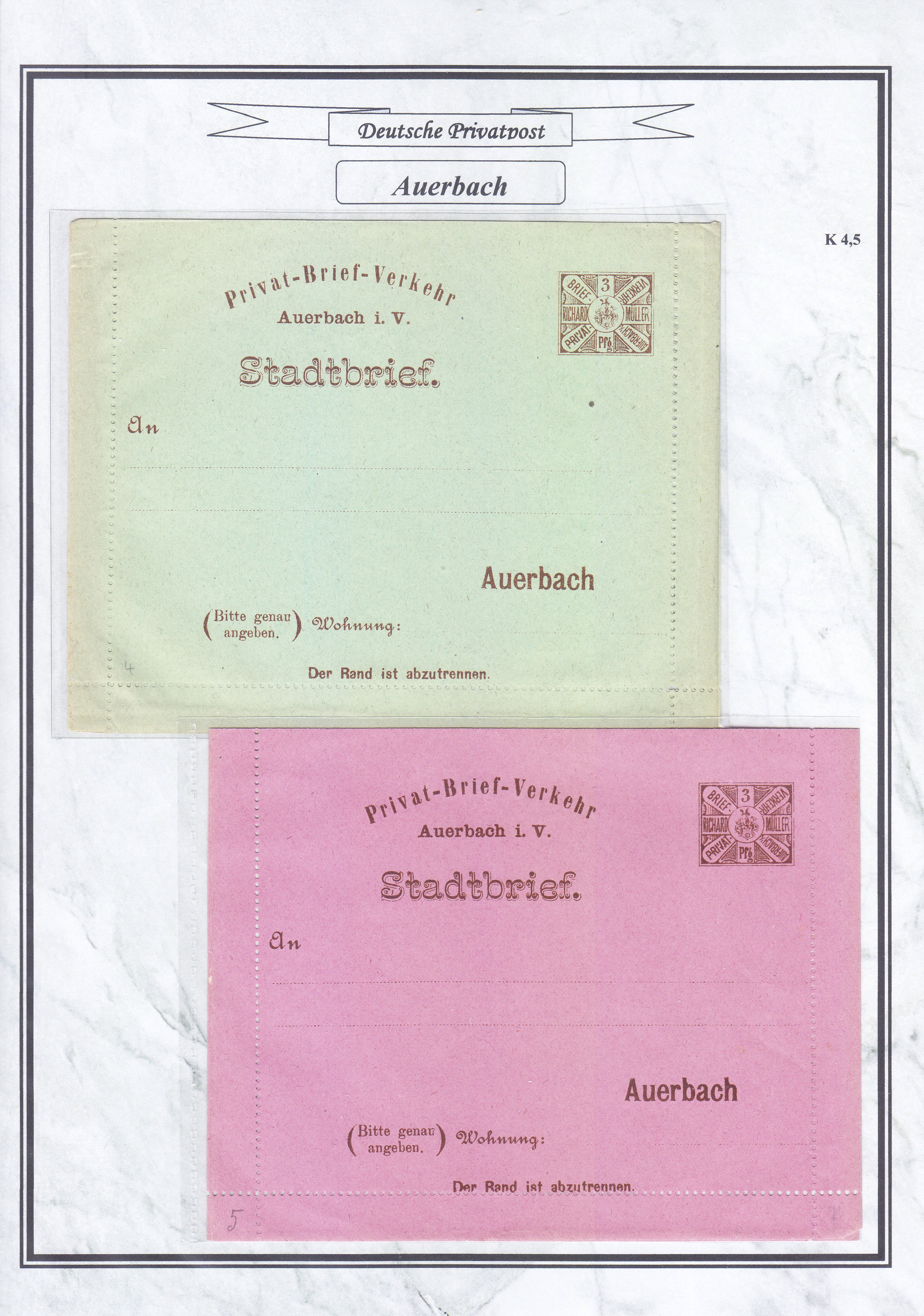 Lot 36810 - Deutsches Reich - Privatpost (Stadtpost)  -  Auktionshaus Christoph Gärtner GmbH & Co. KG Sale #44 Collections Germany