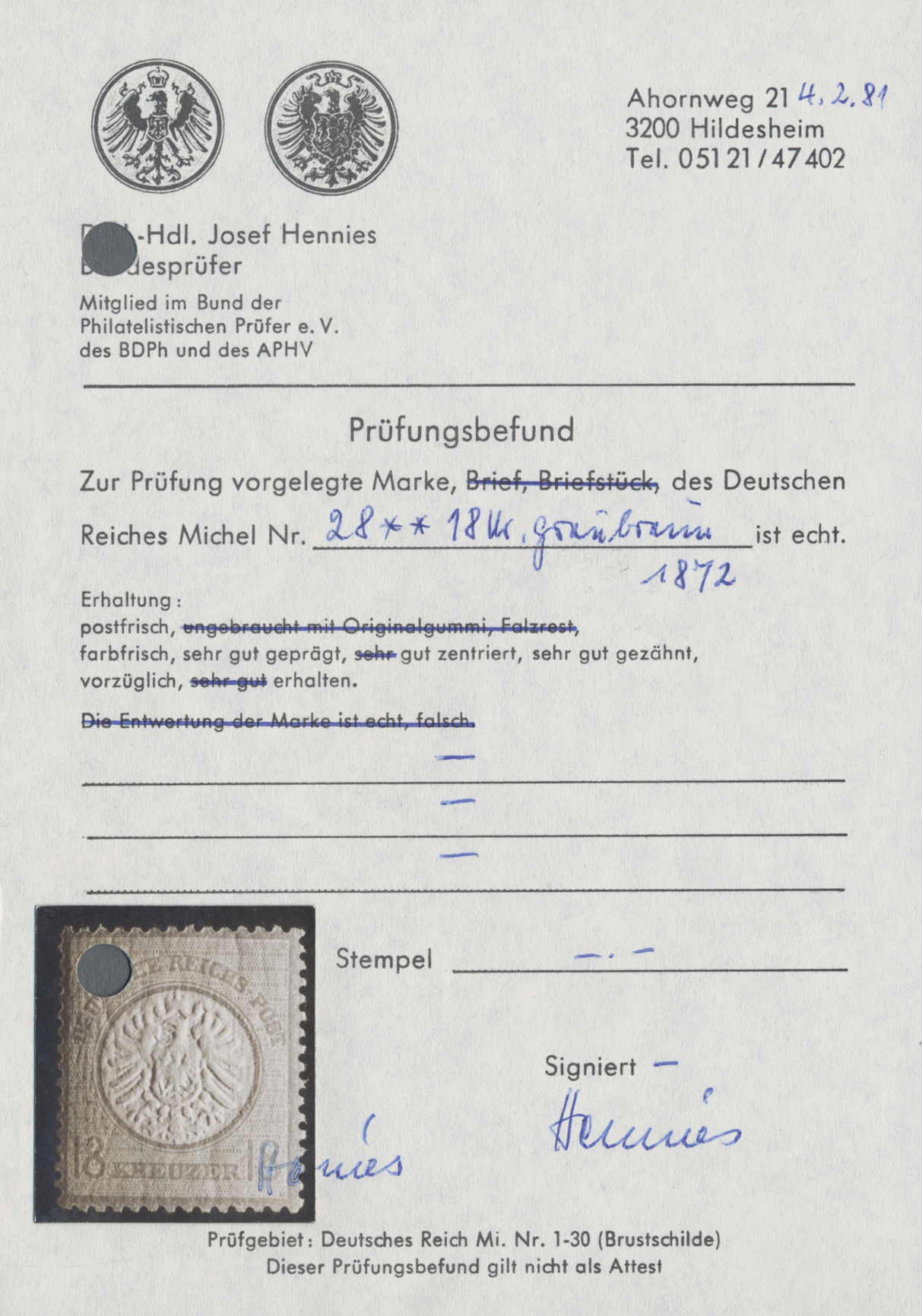 Lot 23228 - Deutsches Reich - Brustschild  -  Auktionshaus Christoph Gärtner GmbH & Co. KG 50th Auction Anniversary Auction - Day 7