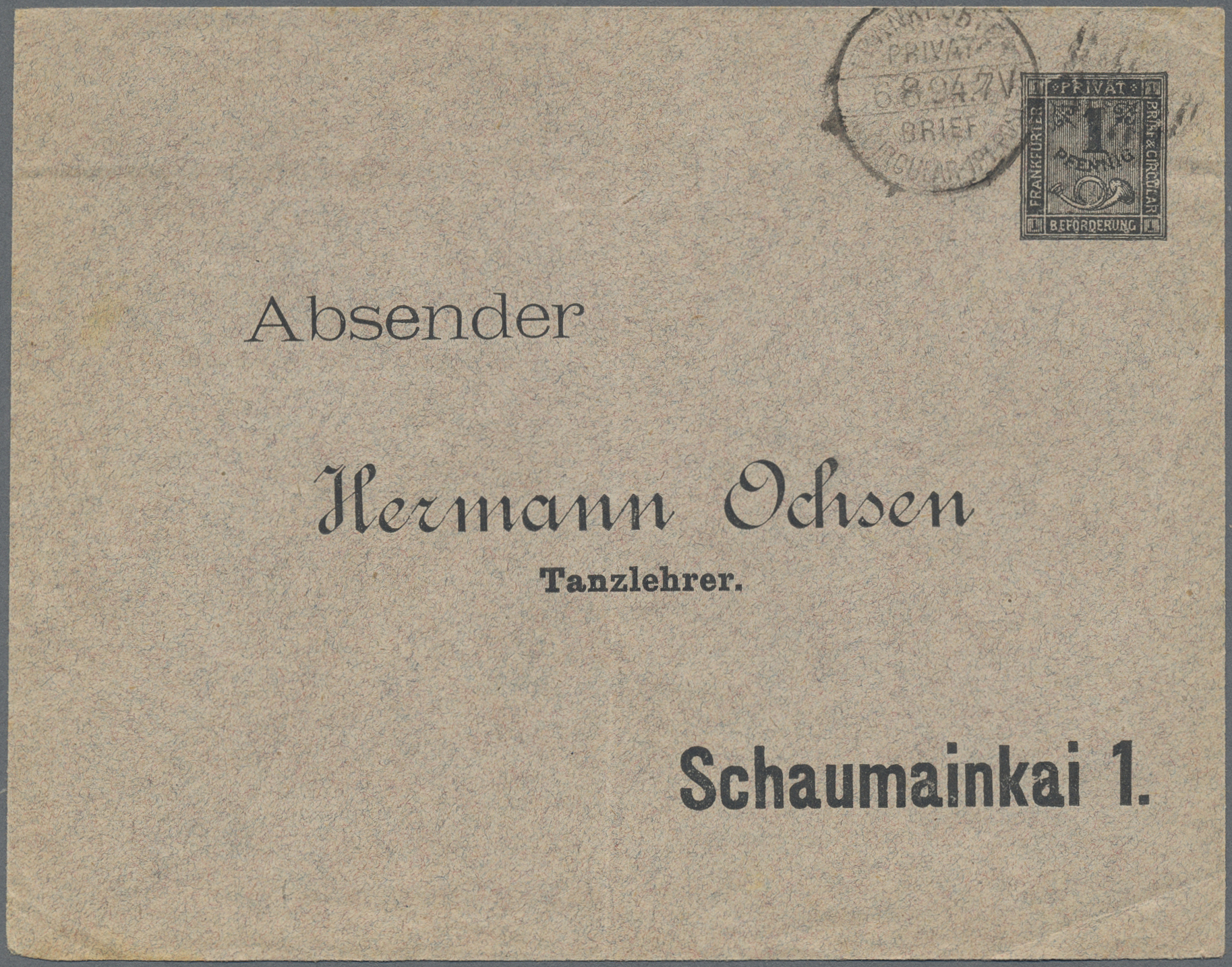 Lot 10308 - Deutsches Reich - Privatpost (Stadtpost) - Auktionshaus Christoph Gärtner GmbH & Co. KG 58th AUCTION - Day 3 Lot 10308 - Deutsches Reich - Privatpost (Stadtpost) - Auktionshaus Christoph Gärtner GmbH & Co. KG 58th AUCTION - Day 3