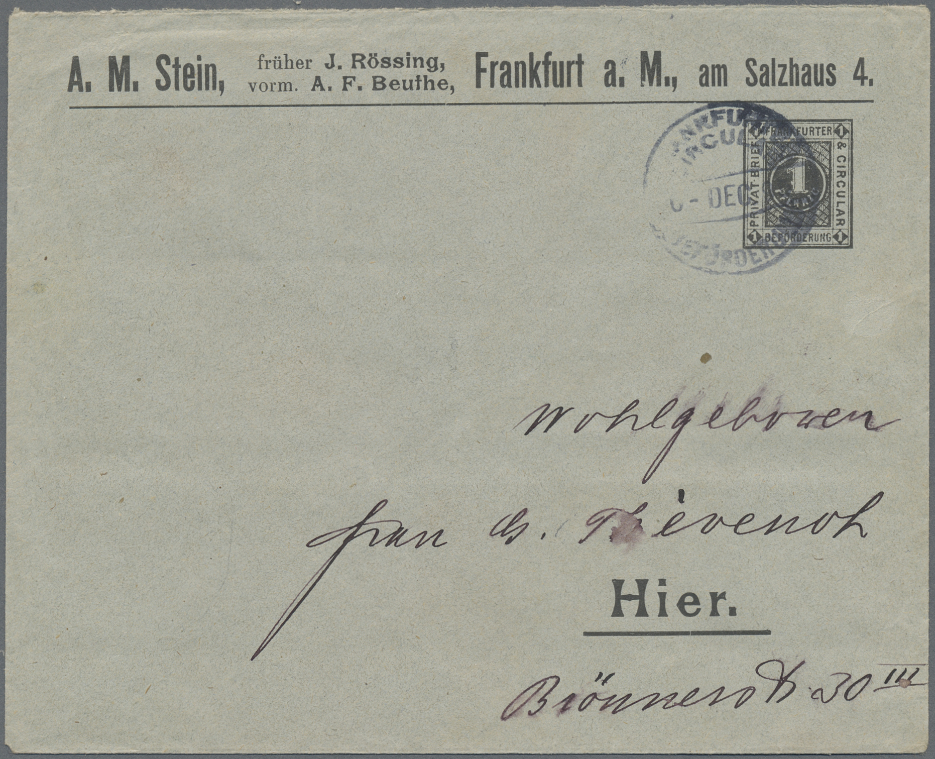 Lot 10309 - Deutsches Reich - Privatpost (Stadtpost) - Auktionshaus Christoph Gärtner GmbH & Co. KG 58th AUCTION - Day 3 Lot 10309 - Deutsches Reich - Privatpost (Stadtpost) - Auktionshaus Christoph Gärtner GmbH & Co. KG 58th AUCTION - Day 3
