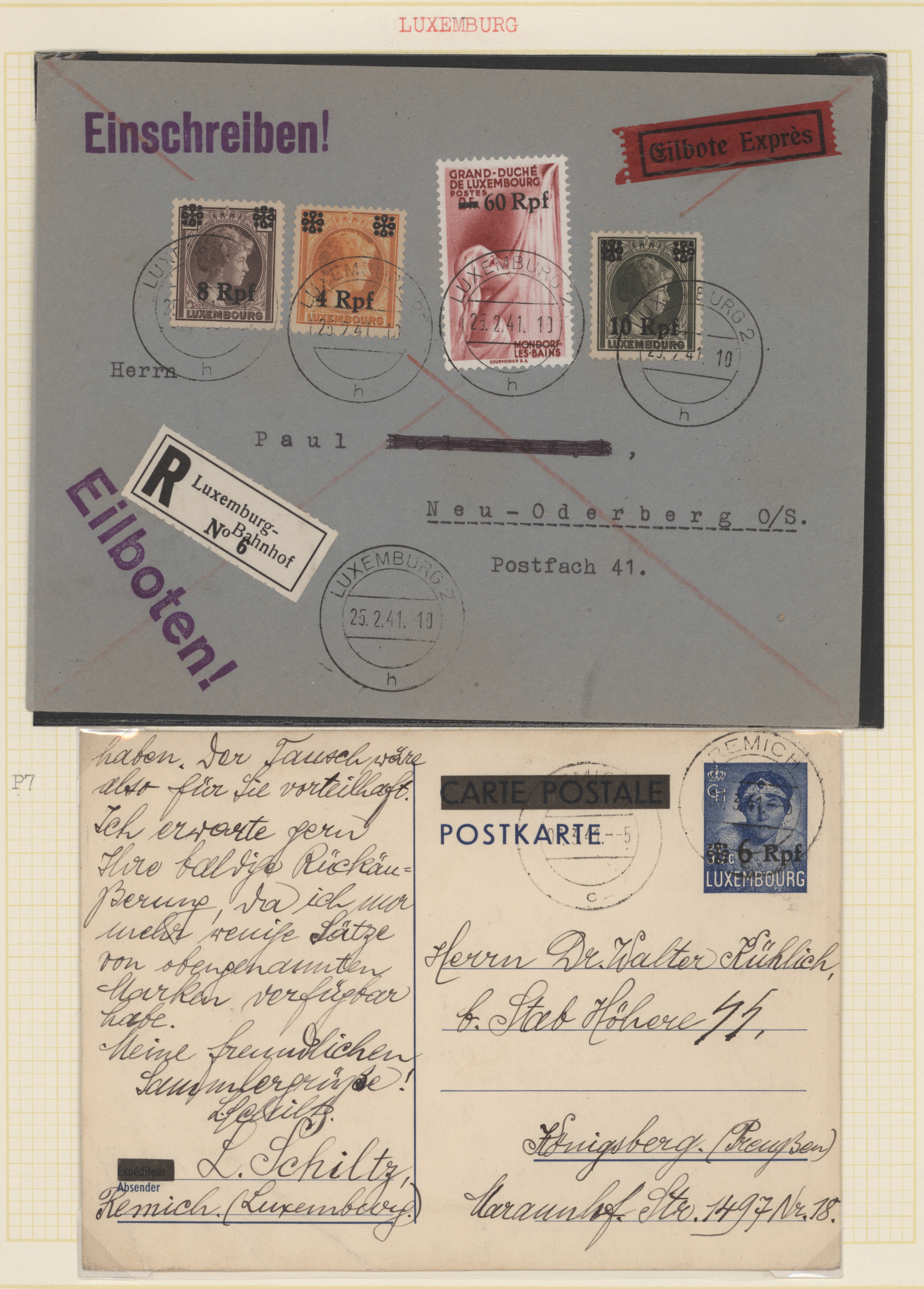 Lot 14599 - Dt. Besetzung II WK - Luxemburg  -  Auktionshaus Christoph Gärtner GmbH & Co. KG 58th AUCTION - Day 5