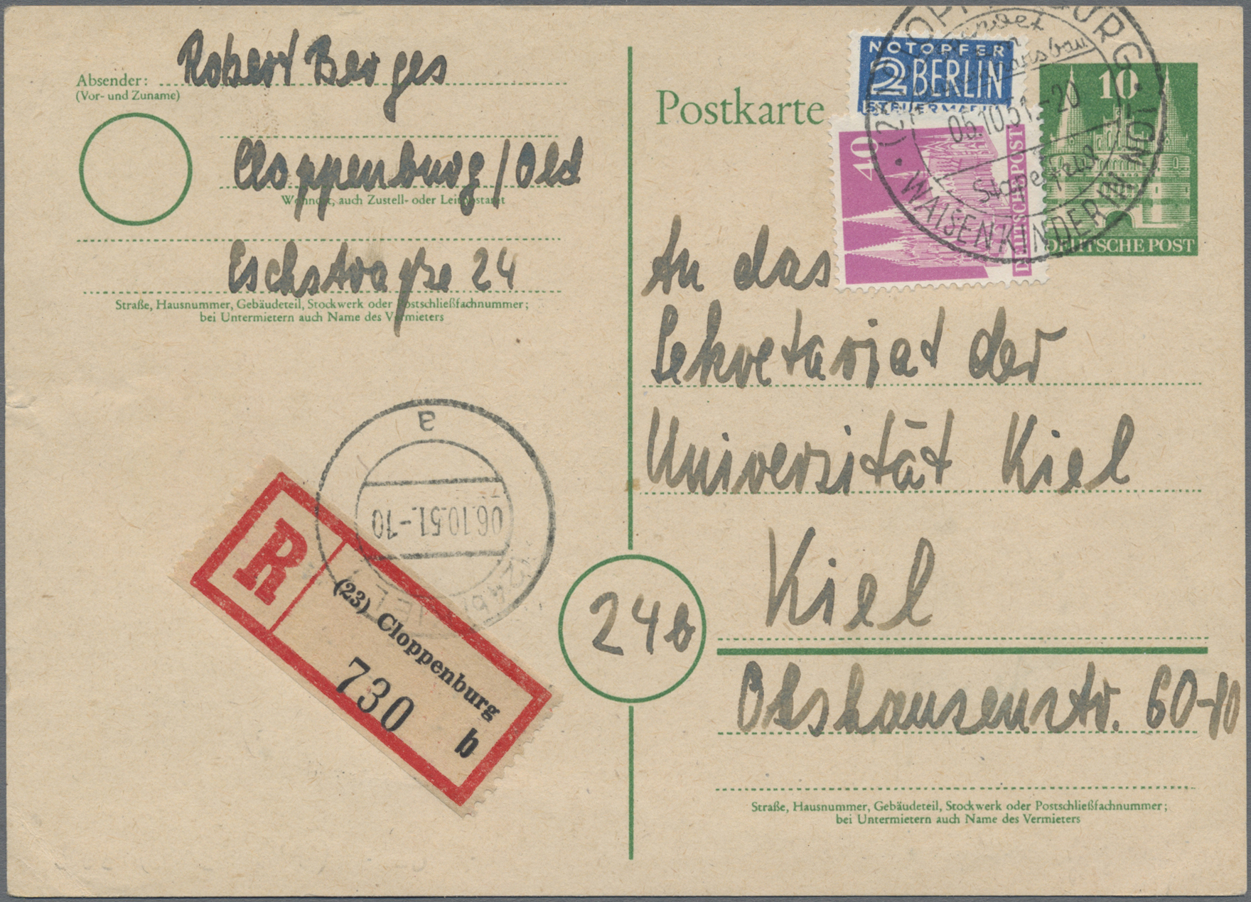 Stamp Auction Bizone Ganzsachen 57th AUCTION Day 5, lot 11814