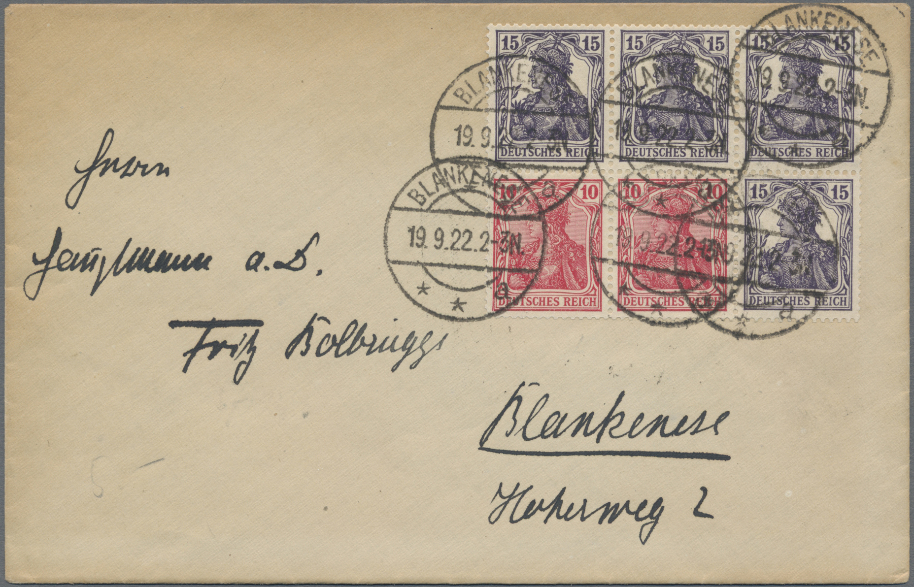 Lot 10751 - Deutsches Reich - Zusammendrucke  -  Auktionshaus Christoph Gärtner GmbH & Co. KG 57th AUCTION - Day 5