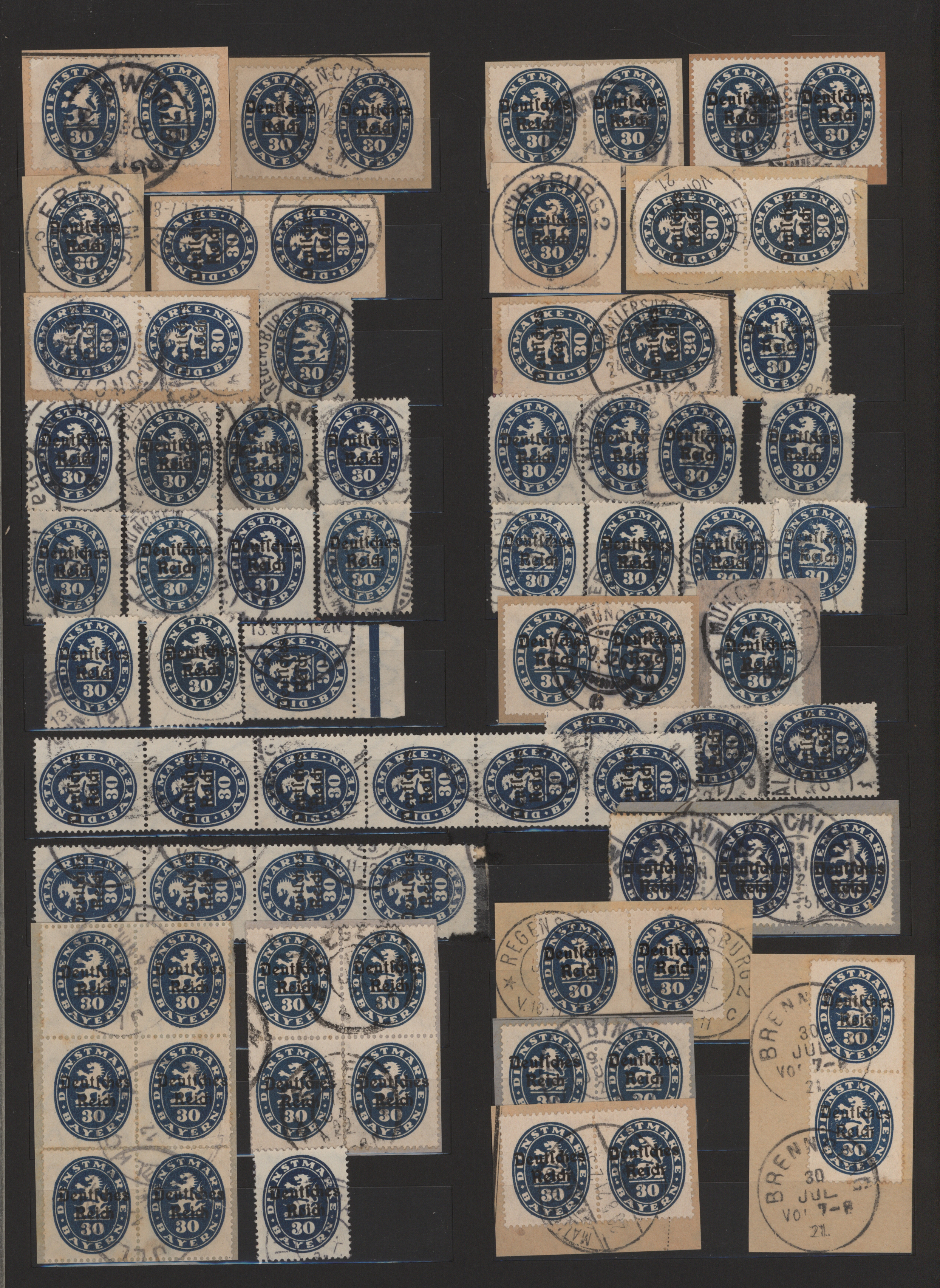 Lot 10767 - Deutsches Reich - Dienstmarken - Auktionshaus Christoph Gärtner GmbH & Co. KG 57th AUCTION - Day 5 Lot 10767 - Deutsches Reich - Dienstmarken - Auktionshaus Christoph Gärtner GmbH & Co. KG 57th AUCTION - Day 5