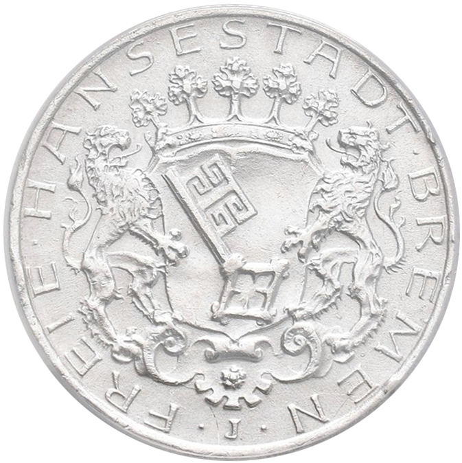 Lot 01454 - Bremen | Umlaufmünzen 2 Mark bis 5 Mark - Deutsches Kaiserreich  -  Auktionshaus Christoph Gärtner GmbH & Co. KG 56th AUCTION - Day 1