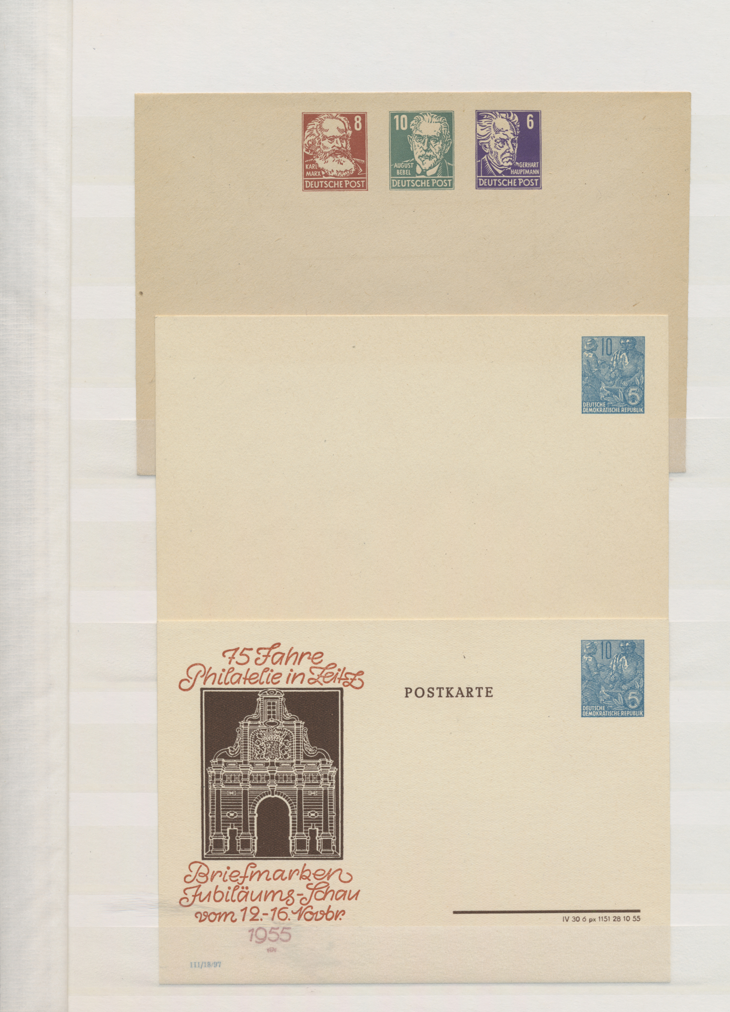 Lot 11512 - DDR - Privatganzsachen - Auktionshaus Christoph Gärtner GmbH & Co. KG 57th AUCTION - Day 5 Lot 11512 - DDR - Privatganzsachen - Auktionshaus Christoph Gärtner GmbH & Co. KG 57th AUCTION - Day 5