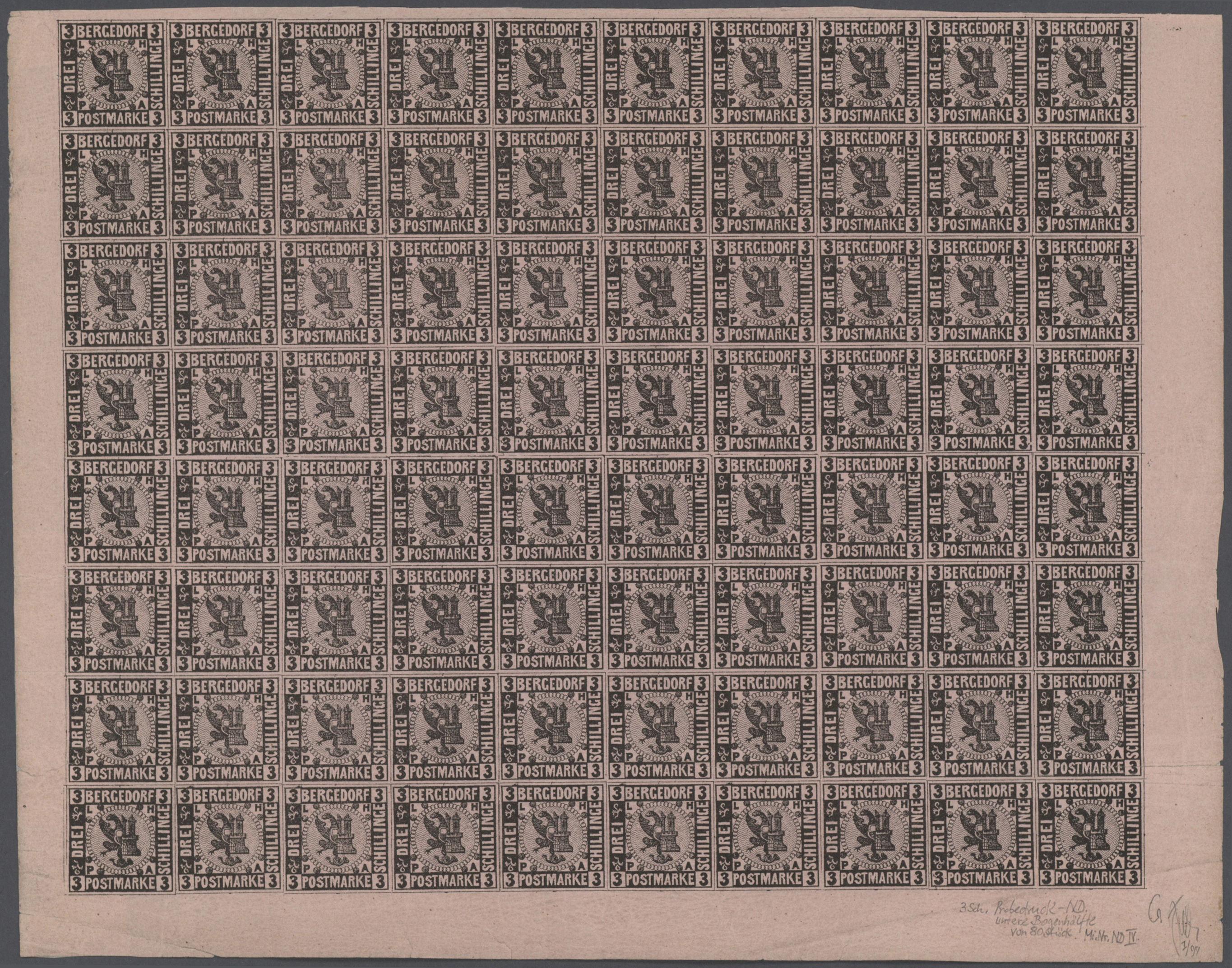 Stamp Auction Bergedorf Marken und Briefe Sale 47 Single lots
