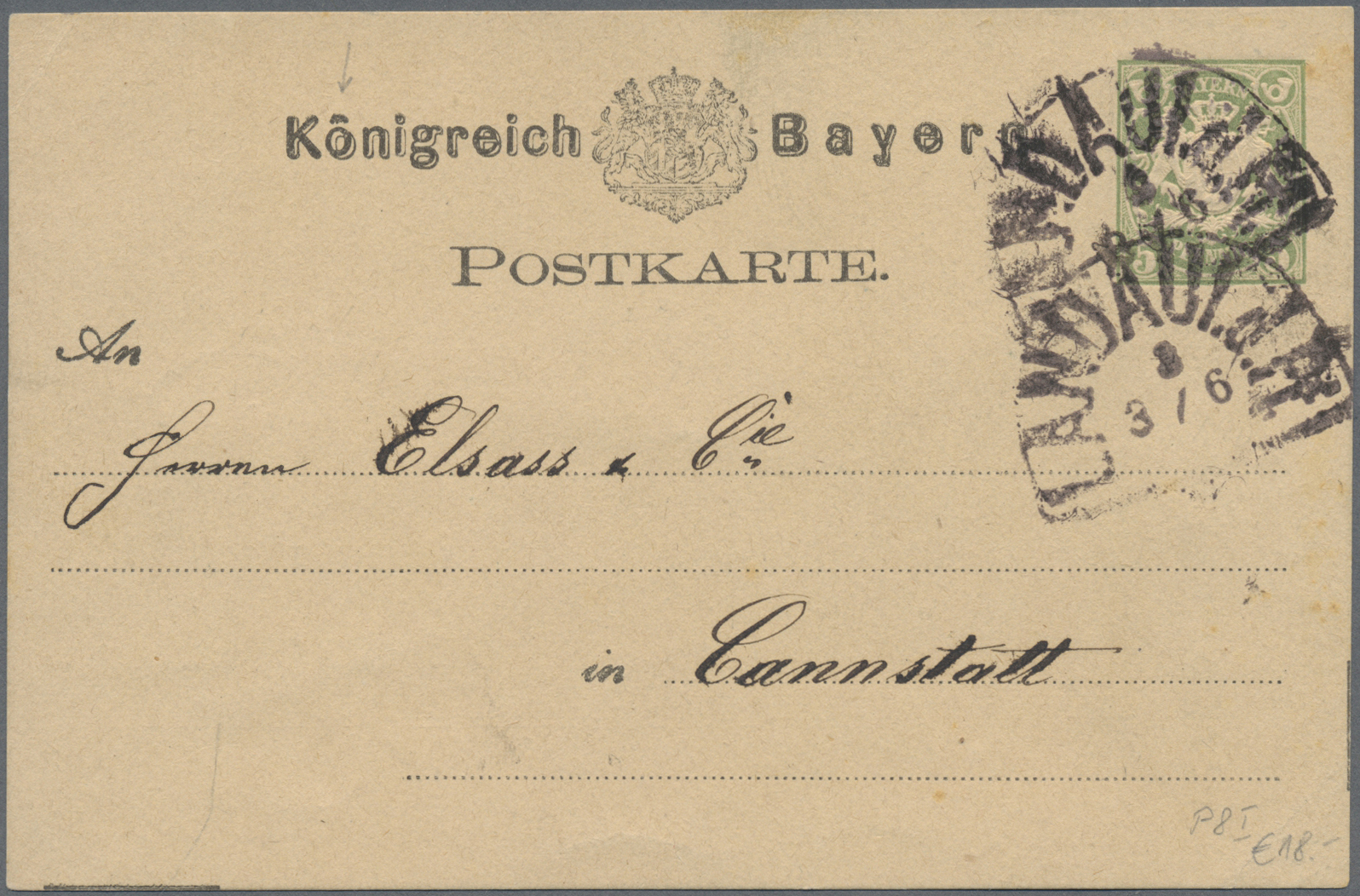Lot 22813 - Bayern - Ortsstempel  -  Auktionshaus Christoph Gärtner GmbH & Co. KG 50th Auction Anniversary Auction - Day 7