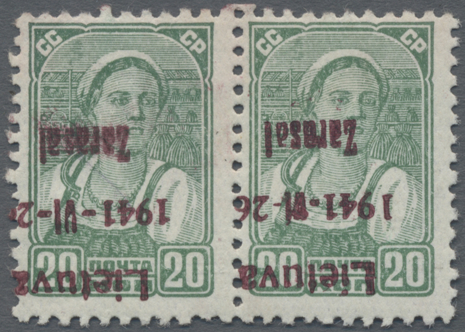 Lot 06105 - Dt. Besetzung II WK - Litauen - Zargrad (Zarasai)  -  Auktionshaus Christoph Gärtner GmbH & Co. KG 57th AUCTION - Day 3