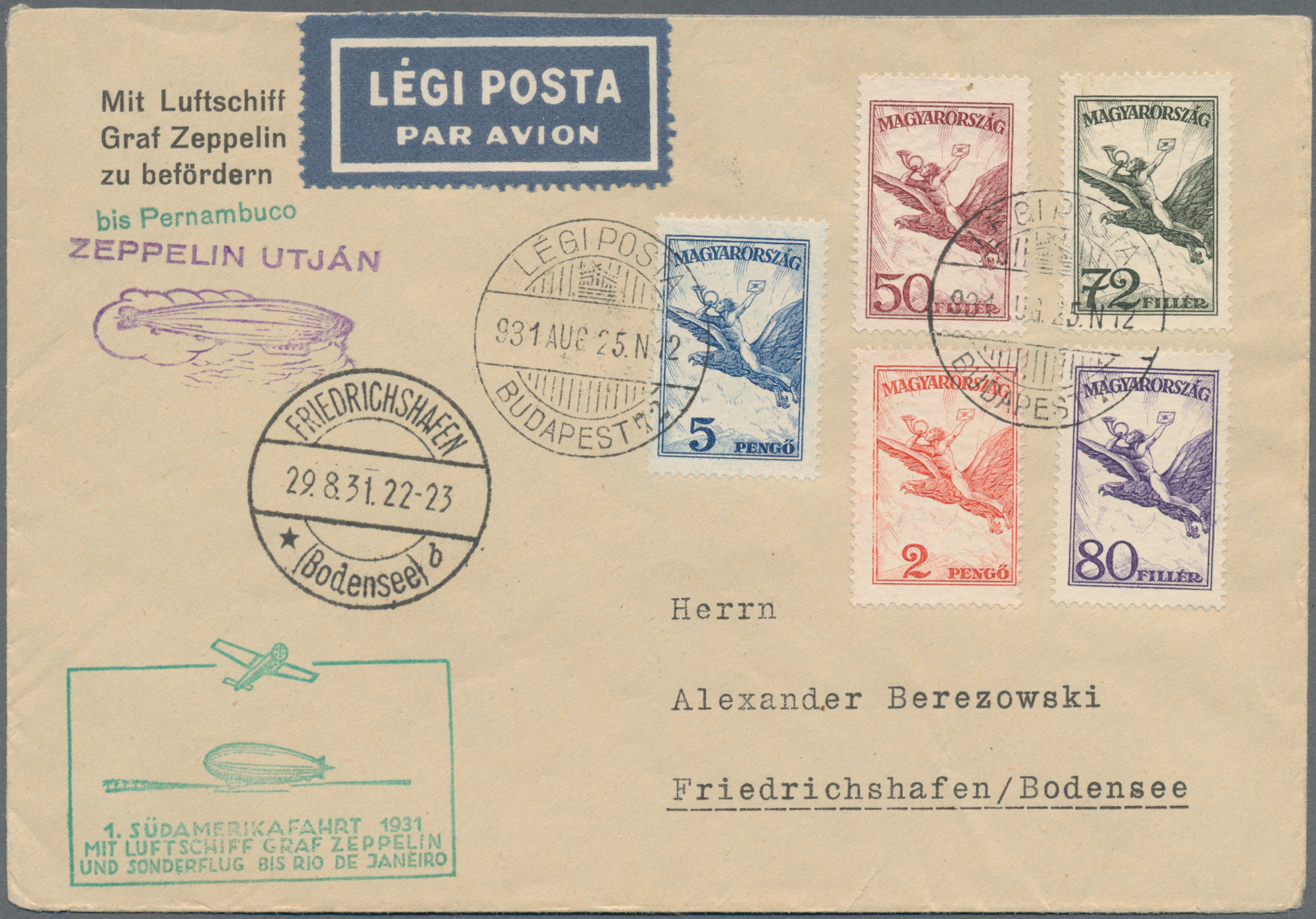 Lot 02303 - zeppelinpost europa - Auktionshaus Christoph Gärtner GmbH & Co. KG 58th AUCTION - Day 2 Lot 02303 - zeppelinpost europa - Auktionshaus Christoph Gärtner GmbH & Co. KG 58th AUCTION - Day 2