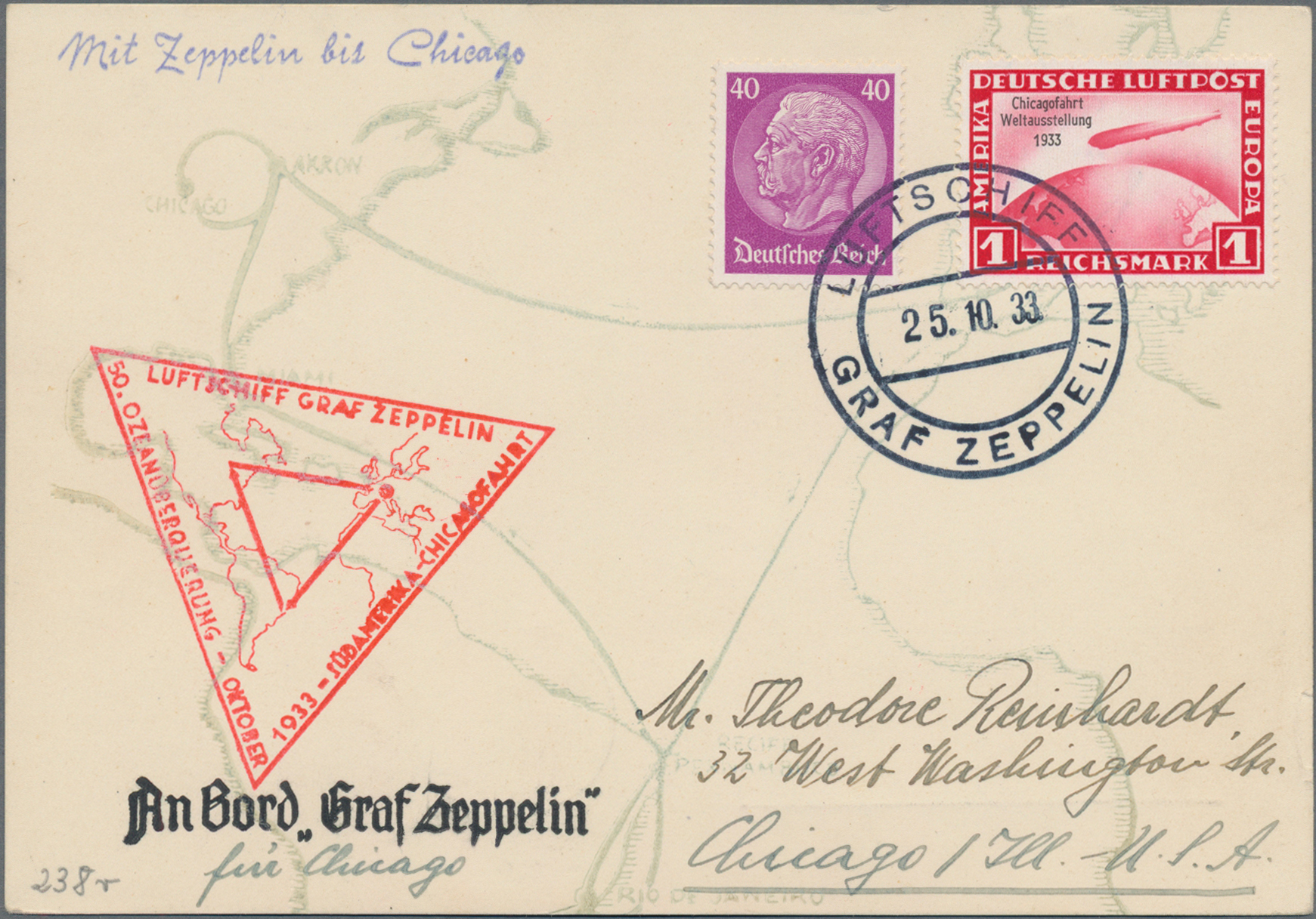 Lot 02289 - zeppelinpost deutschland  -  Auktionshaus Christoph Gärtner GmbH & Co. KG 58th AUCTION - Day 2