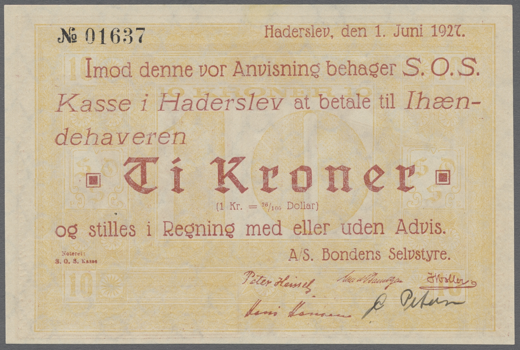Lot 00357 - Denmark  / Dänemark | Banknoten  -  Auktionshaus Christoph Gärtner GmbH & Co. KG 56th AUCTION - Day 1