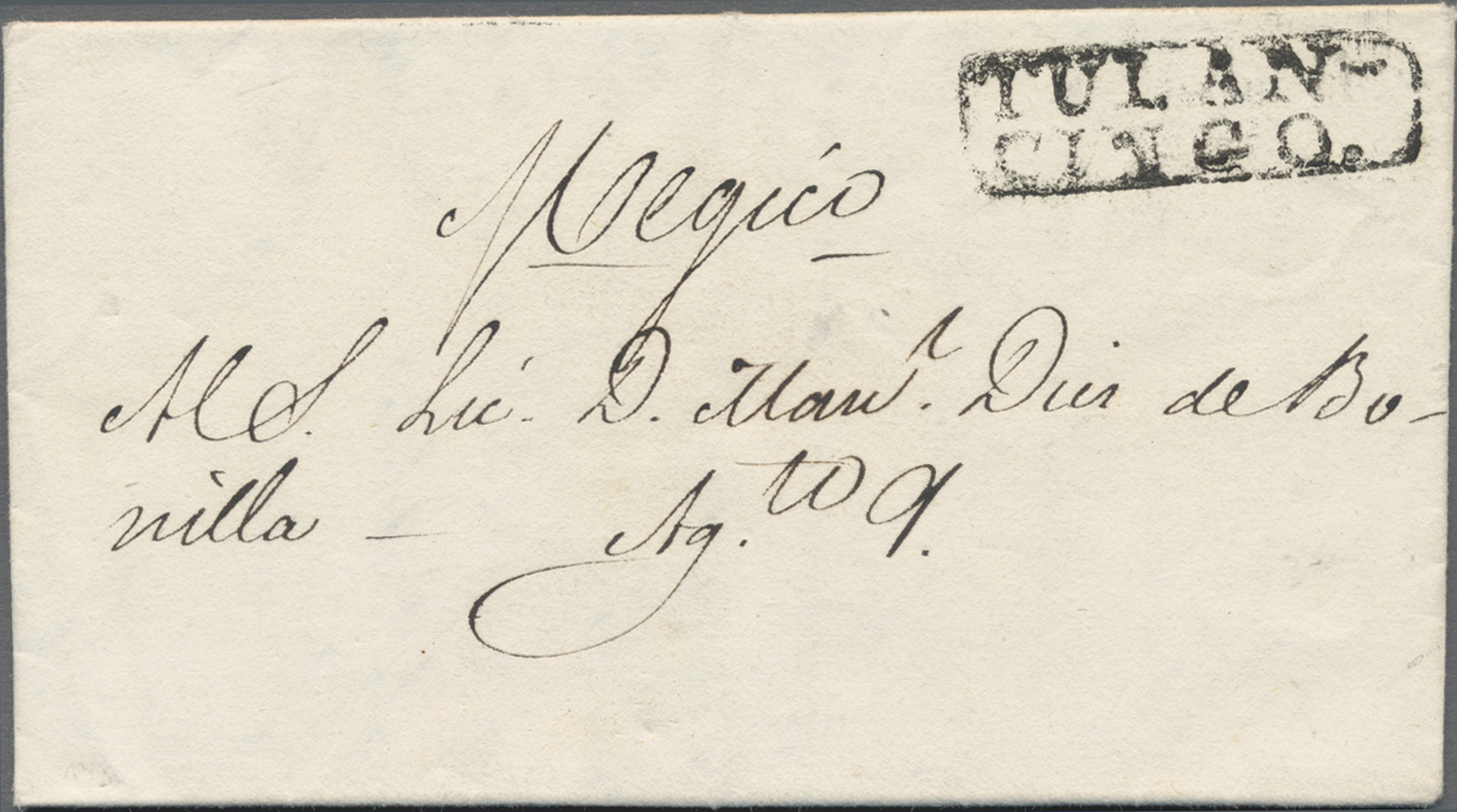 Lot 01556 - Mexiko - Vorphila / Stampless Covers - Auktionshaus Christoph Gärtner GmbH & Co. KG 53rd AUCTION - Day 2 Overseas, Europe Lot 01556 - Mexiko - Vorphila / Stampless Covers - Auktionshaus Christoph Gärtner GmbH & Co. KG 53rd AUCTION - Day 2 Overseas, Europe
