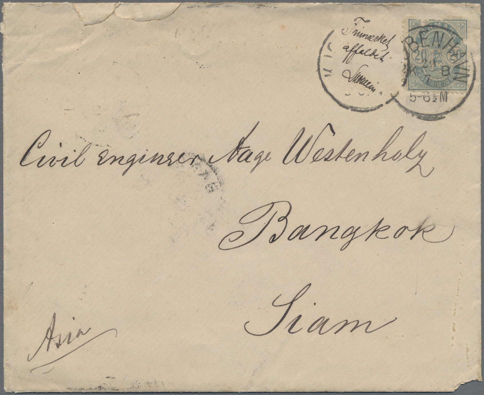 Lot 02624 - Thailand - Incoming Mail  -  Auktionshaus Christoph Gärtner GmbH & Co. KG 57th AUCTION - Day 2