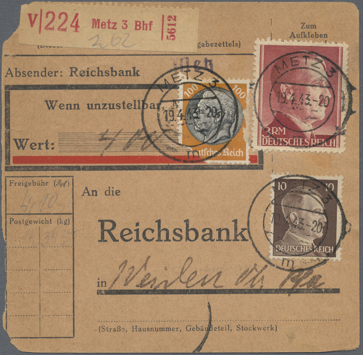 Lot 08737 - Deutsches Reich - 3. Reich  -  Auktionshaus Christoph Gärtner GmbH & Co. KG 53rd AUCTION - Day 5, Collections Estates, Germany, Picture Postcards