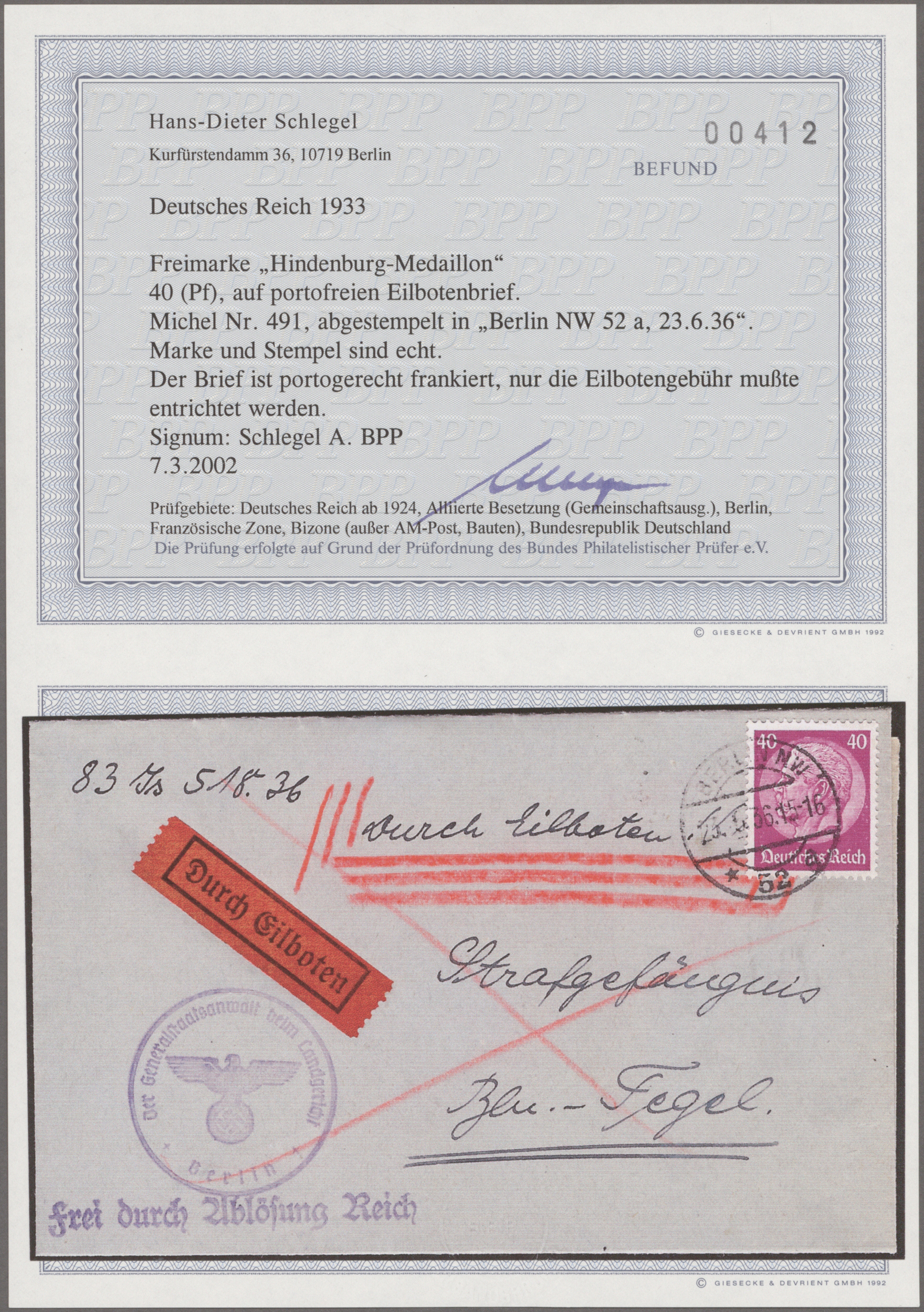 Lot 11162 - Deutsches Reich - 3. Reich  -  Auktionshaus Christoph Gärtner GmbH & Co. KG 54th AUCTION - Day 5