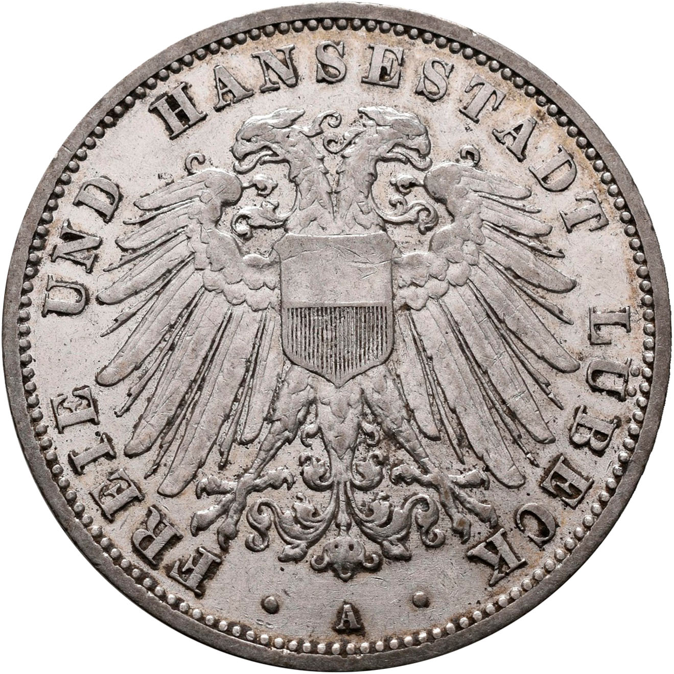 Lot 00320 - Lübeck | Umlaufmünzen 2 Mark bis 5 Mark - Deutsches Kaiserreich  -  Auktionshaus Christoph Gärtner GmbH & Co. KG 58th AUCTION - Day 1