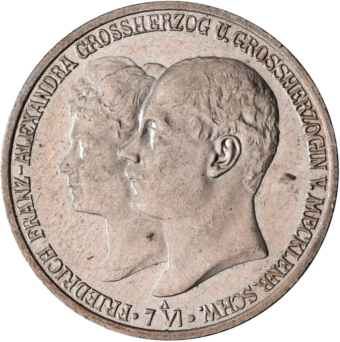 Lot 00323 - Mecklenburg-Schwerin | Umlaufmünzen 2 Mark bis 5 Mark - Deutsches Kaiserreich  -  Auktionshaus Christoph Gärtner GmbH & Co. KG 58th AUCTION - Day 1