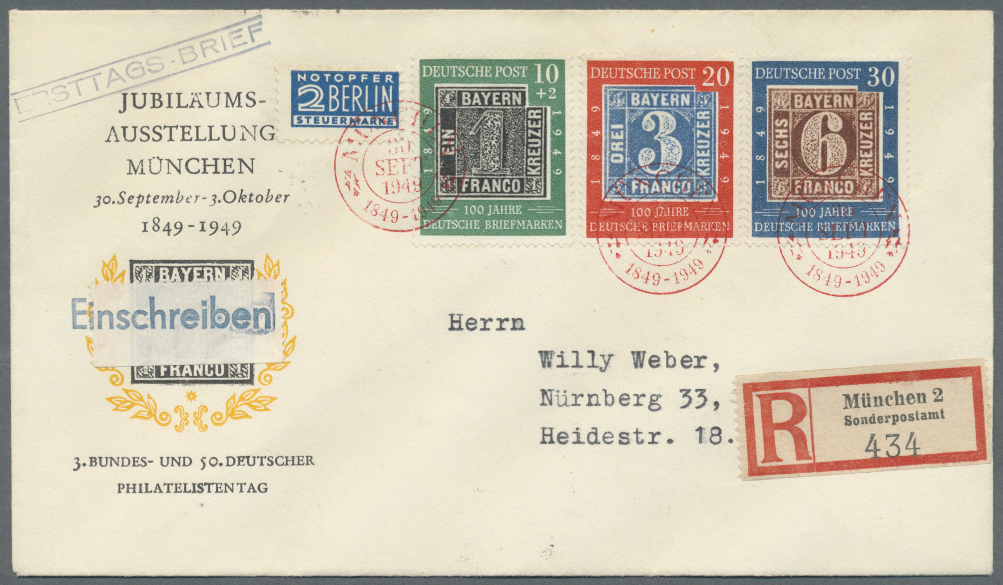Stamp Auction Thematik Philatelie Tag der Briefmarke / stamp days