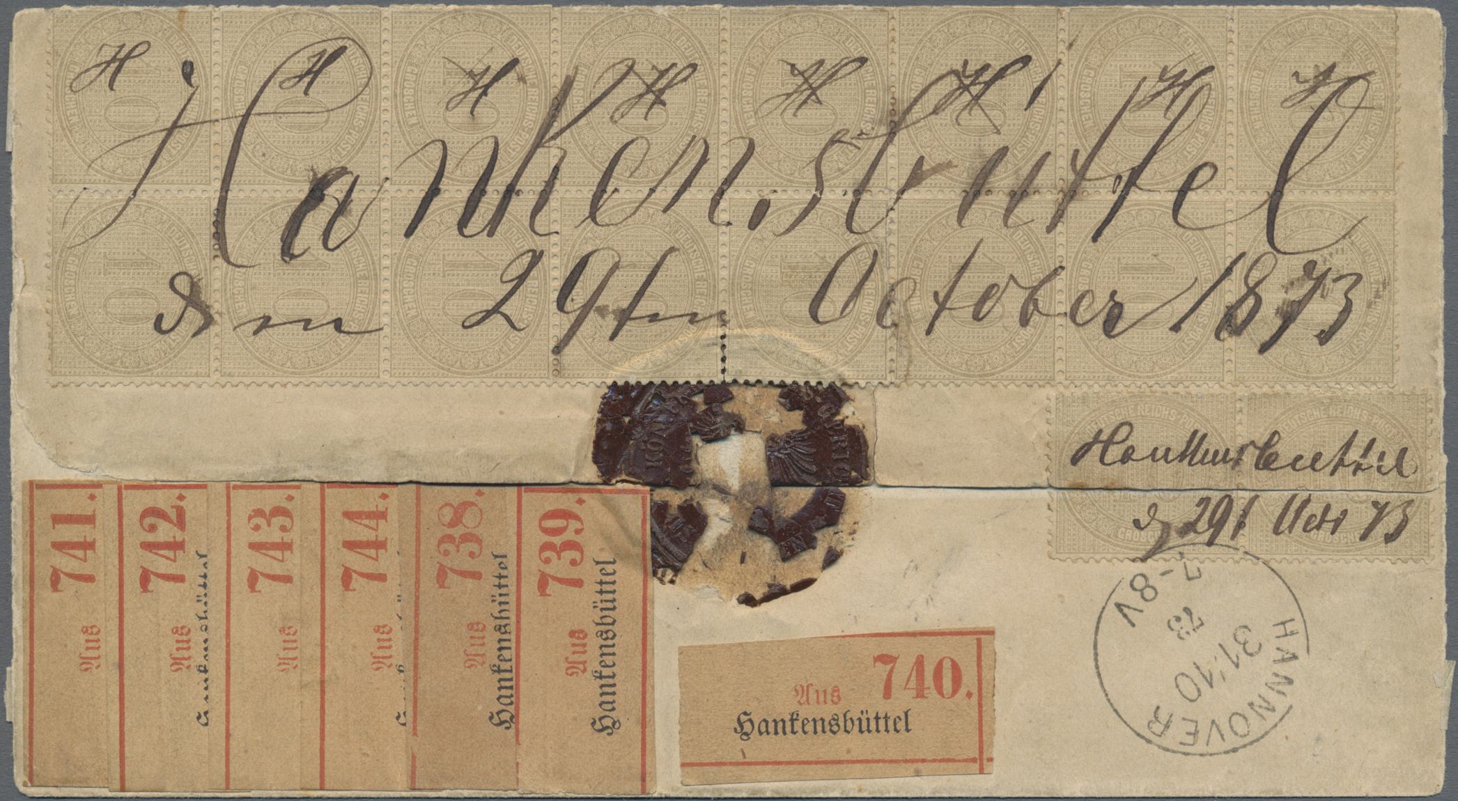 Lot 737 - Deutsches Reich - Brustschild - Auktionshaus Edgar Mohrmann & Co. Internat. Briefmarken-Auktionen GmhH Auction #211 Lot 737 - Deutsches Reich - Brustschild - Auktionshaus Edgar Mohrmann & Co. Internat. Briefmarken-Auktionen GmhH Auction #211