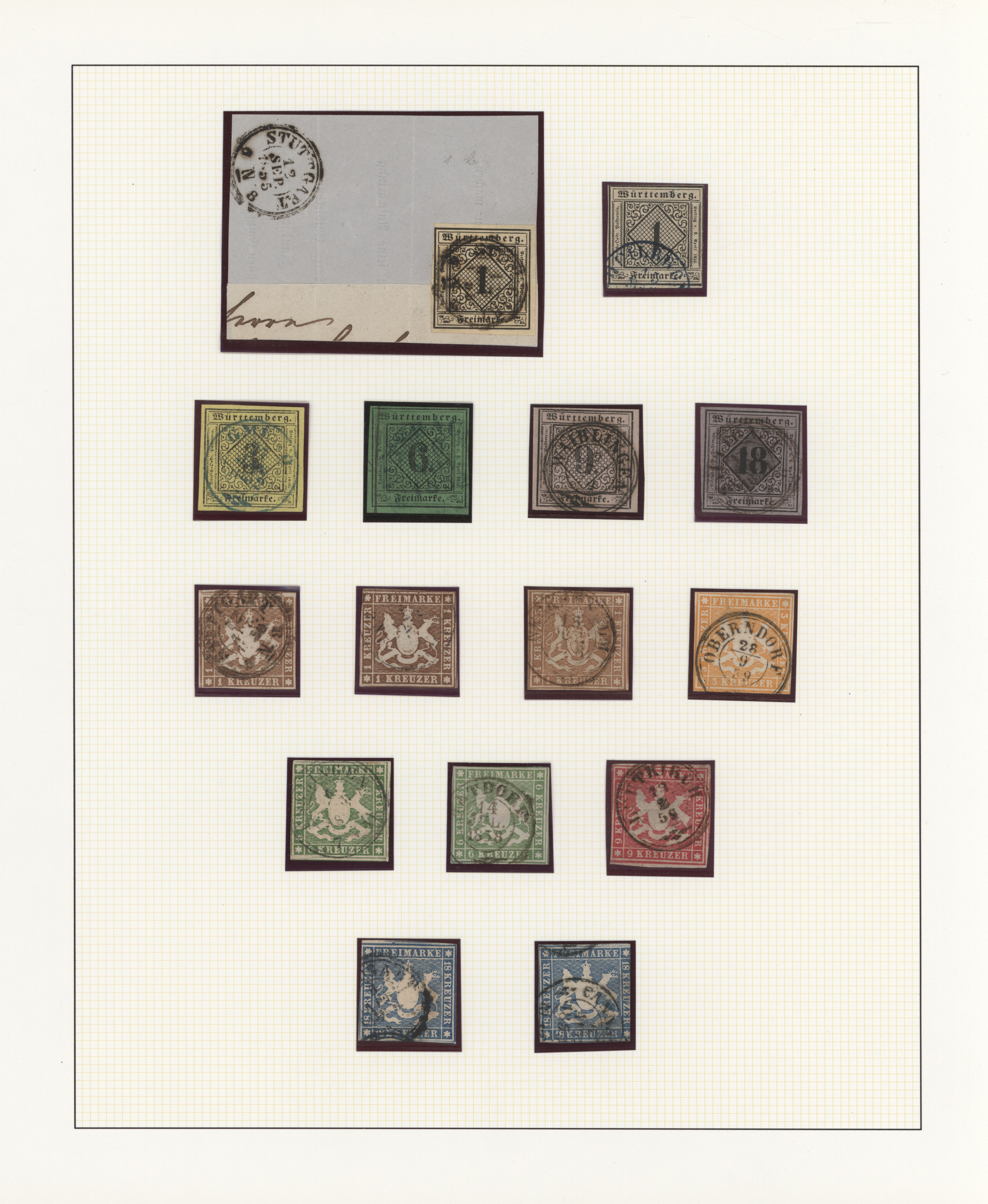 Lot 10359 - Württemberg - Marken und Briefe  -  Auktionshaus Christoph Gärtner GmbH & Co. KG 57th AUCTION - Day 5