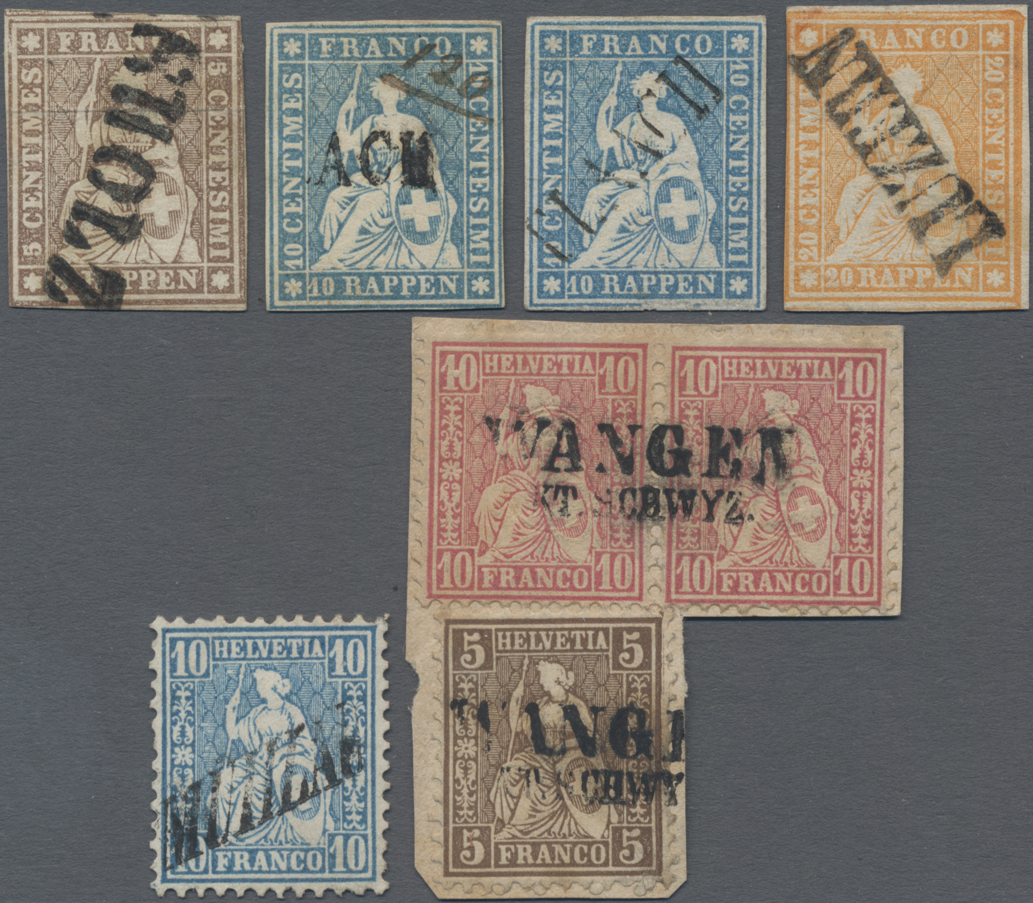 Lot 02553 - Schweiz - Stempel  -  Auktionshaus Christoph Gärtner GmbH & Co. KG 53rd AUCTION - Day 2 Overseas, Europe