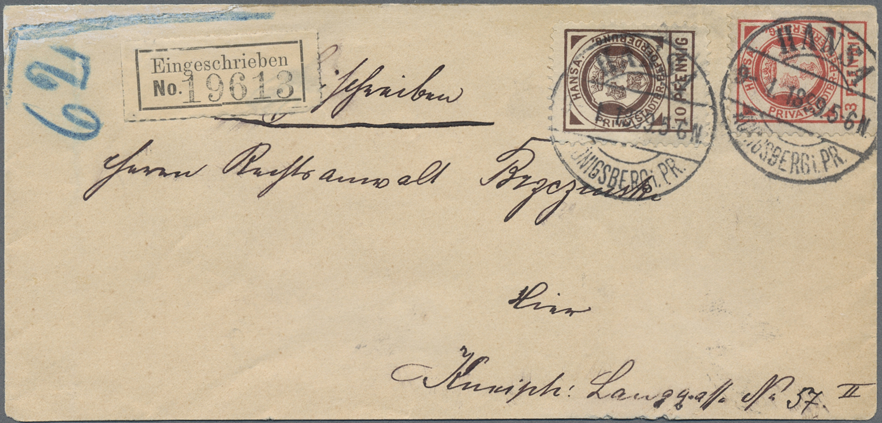 Lot 10380 - Deutsches Reich - Privatpost (Stadtpost)  -  Auktionshaus Christoph Gärtner GmbH & Co. KG 58th AUCTION - Day 3