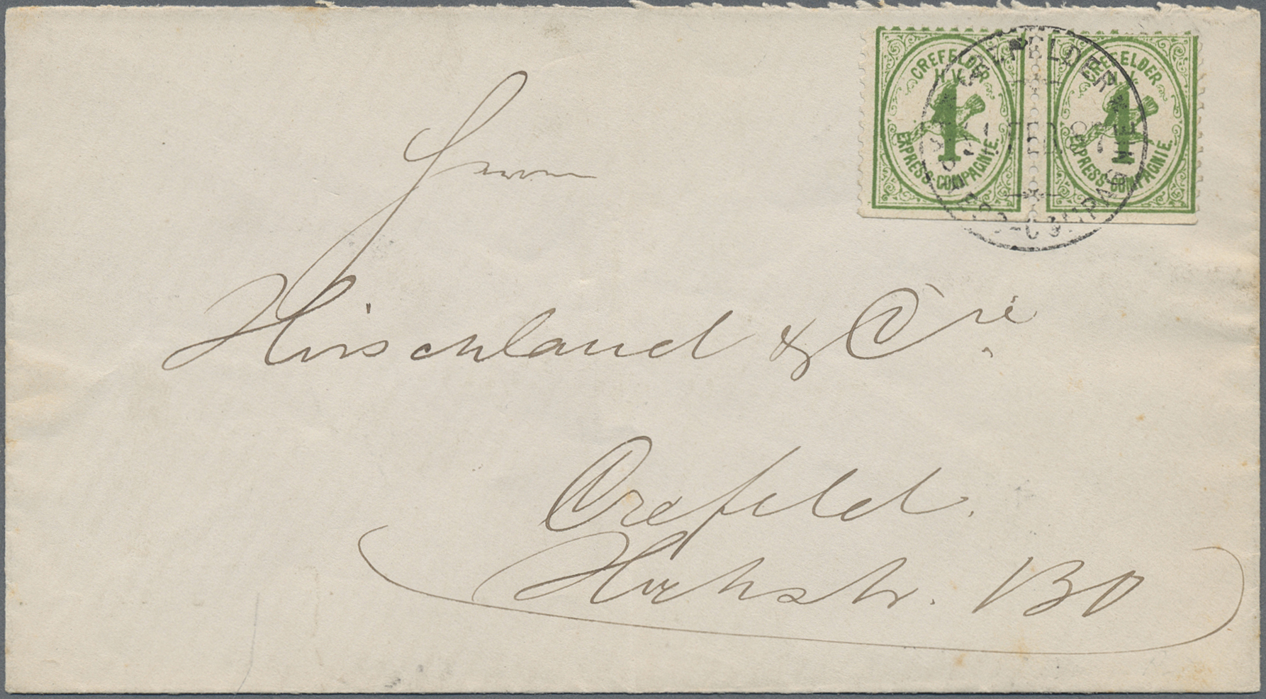 Lot 10387 - Deutsches Reich - Privatpost (Stadtpost)  -  Auktionshaus Christoph Gärtner GmbH & Co. KG 58th AUCTION - Day 3