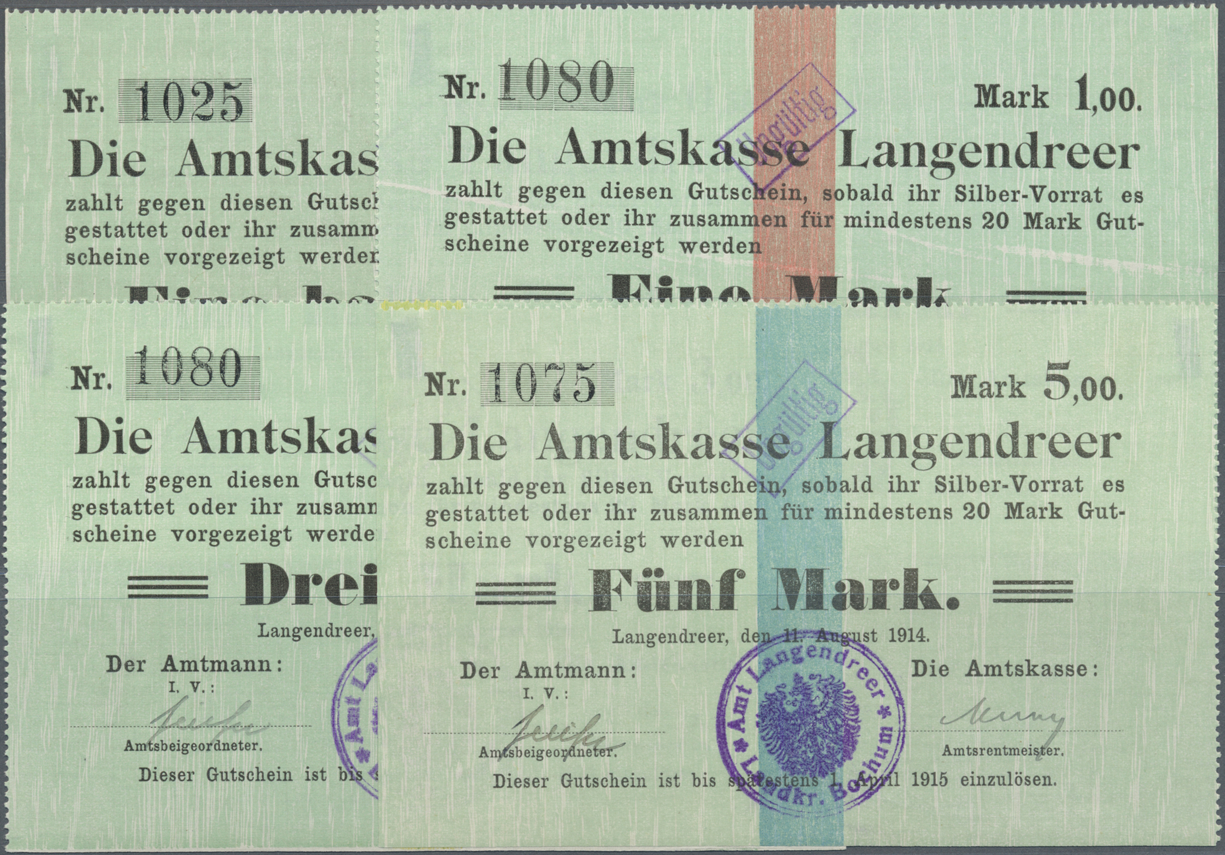 Stamp Auction Deutschland Notgeld Westfalen Banknoten
