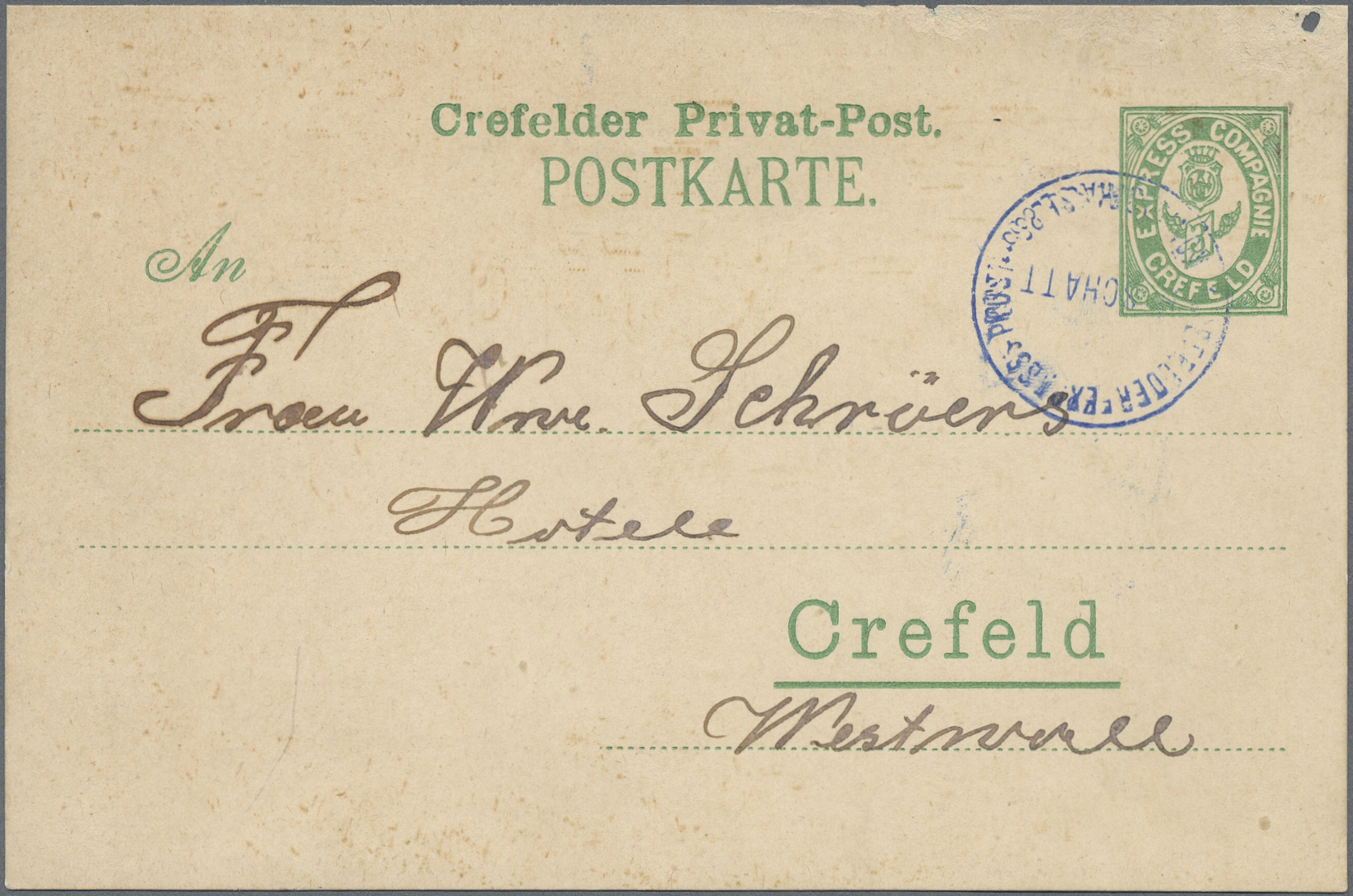 Lot 10390 - Deutsches Reich - Privatpost (Stadtpost)  -  Auktionshaus Christoph Gärtner GmbH & Co. KG 58th AUCTION - Day 3