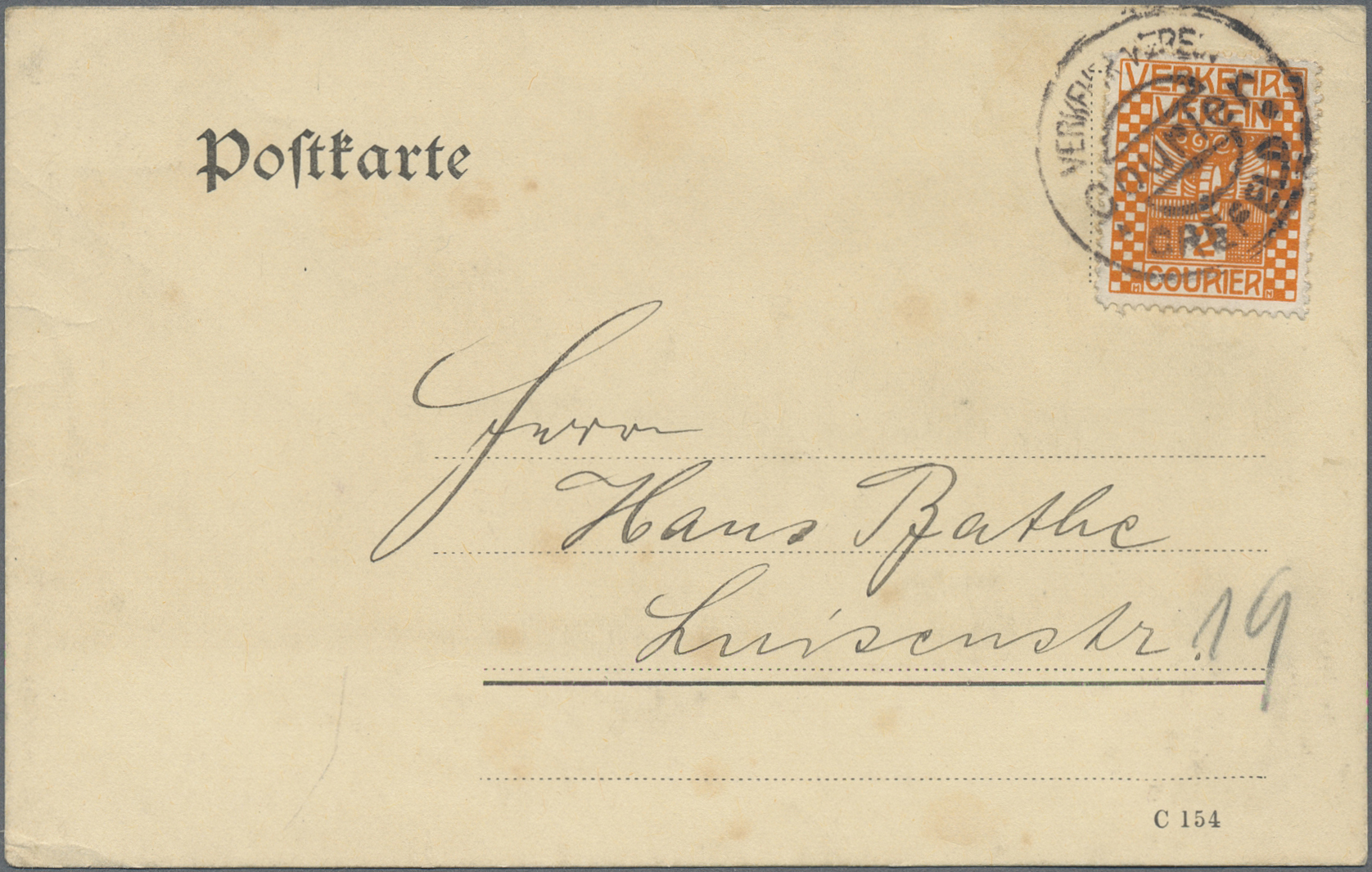 Lot 10384 - Deutsches Reich - Privatpost (Stadtpost)  -  Auktionshaus Christoph Gärtner GmbH & Co. KG 58th AUCTION - Day 3