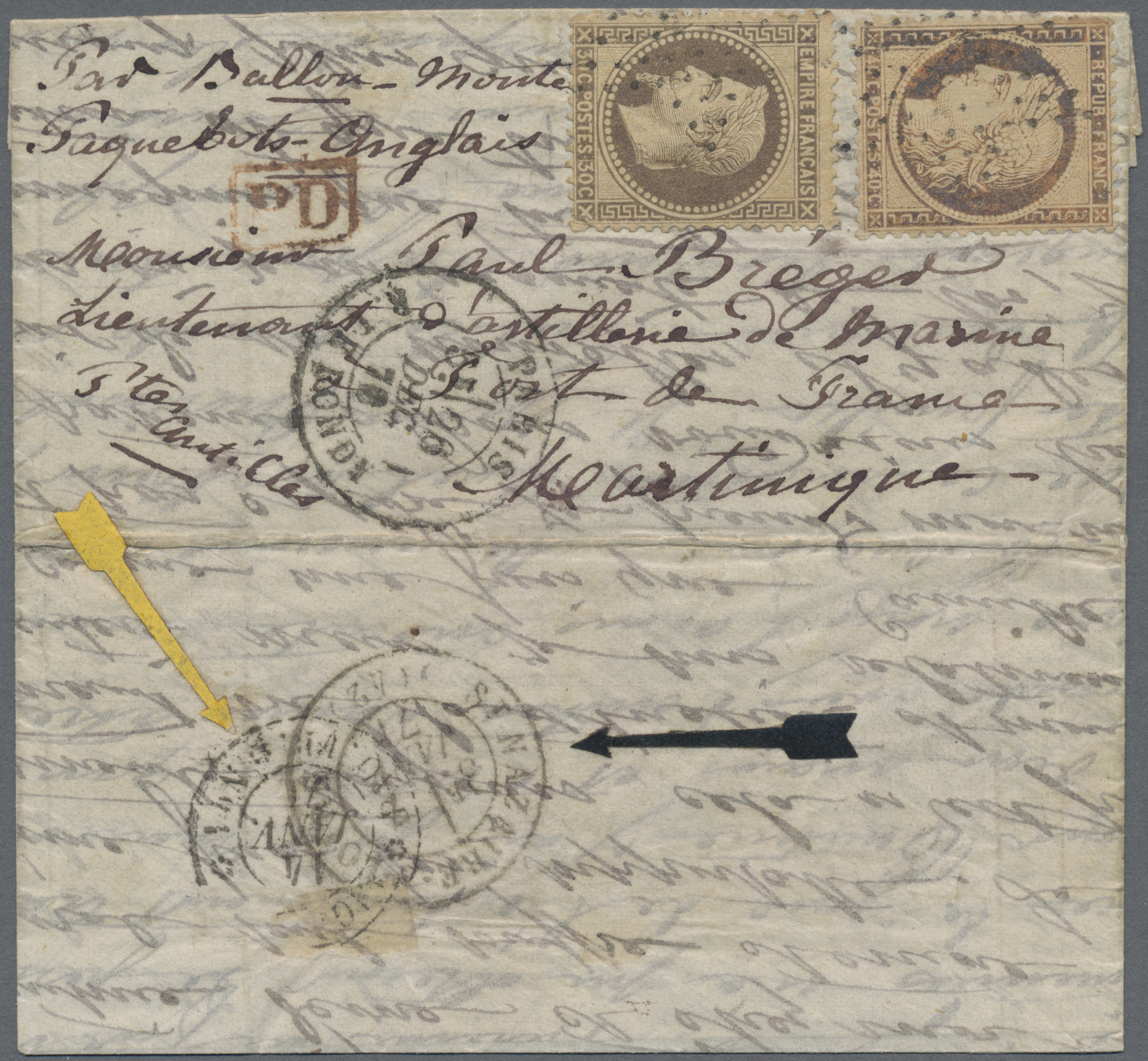 Lot 154 - Frankreich - Ballonpost  -   Auction #211